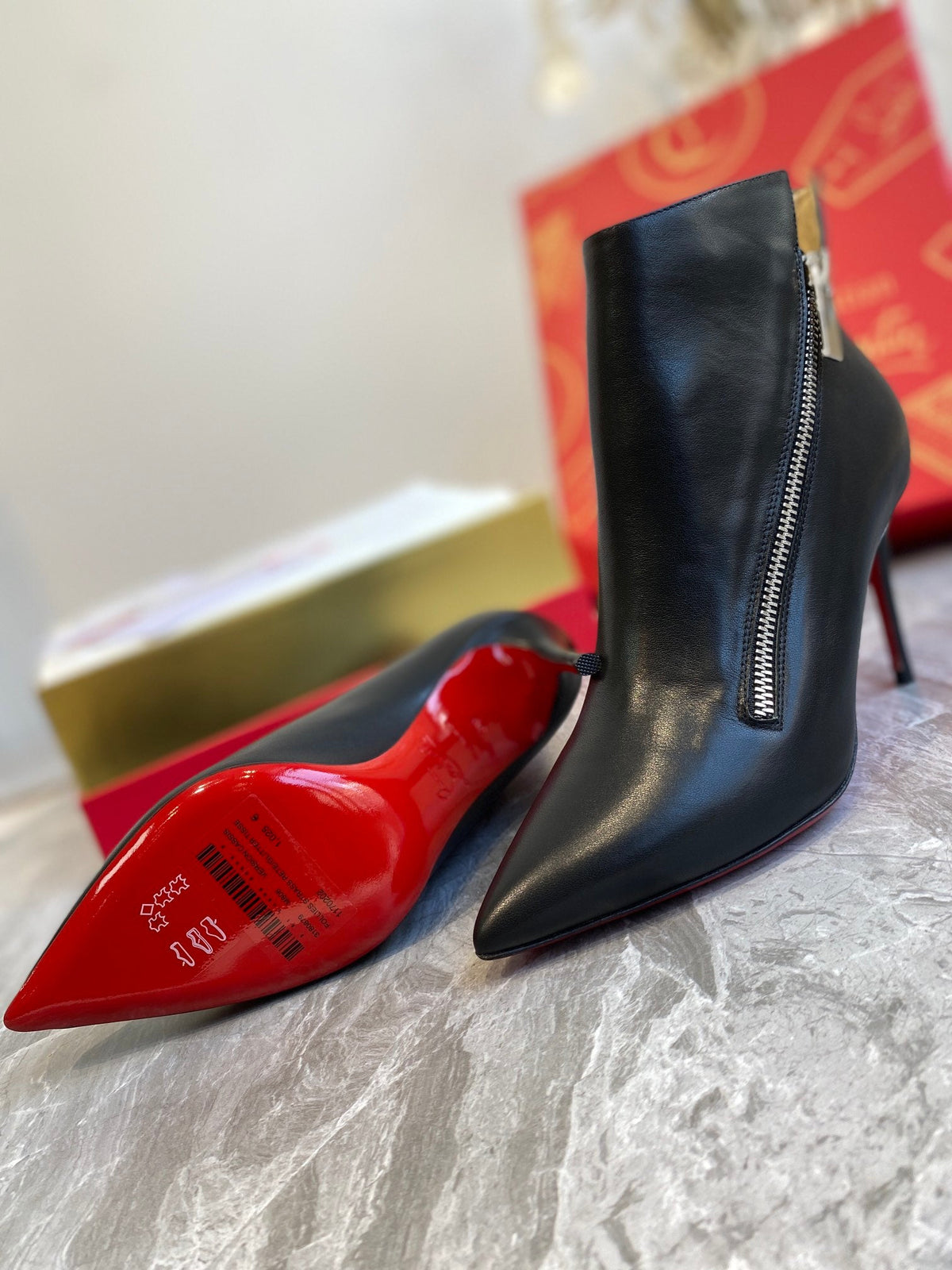 CL Birgikate Ankle Boots 85mm Calfskin Black