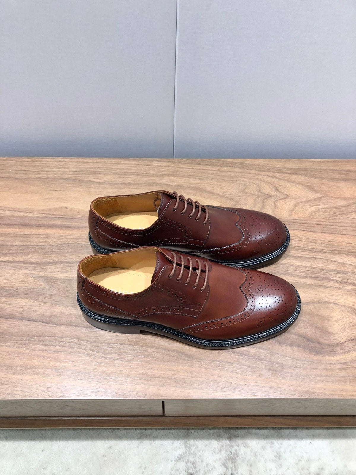 CD LONDON WINGTIP OXFORD BROWN CALFSKIN