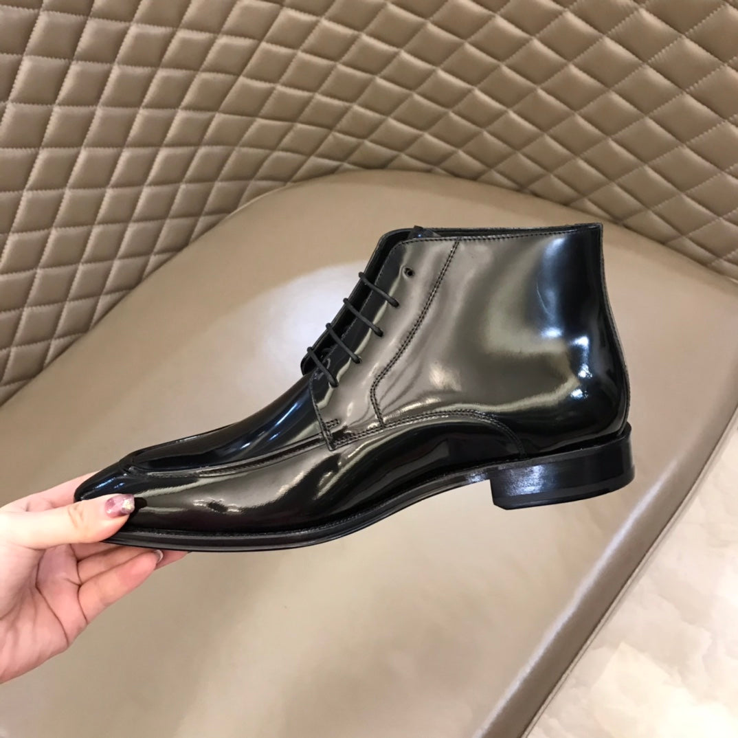 HM Men's Boot Black Patent Leather 527894