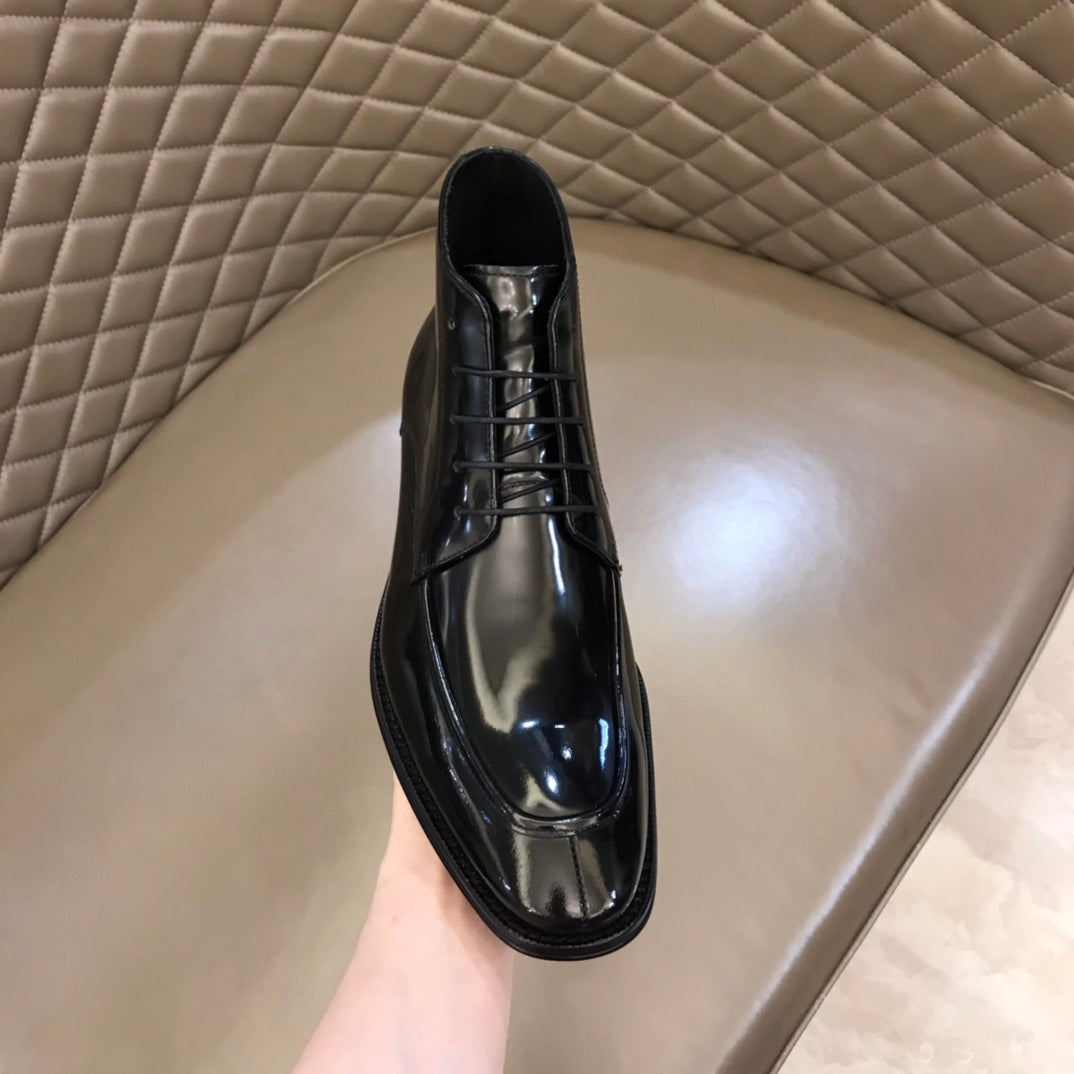 HM Men's Boot Black Patent Leather 527894