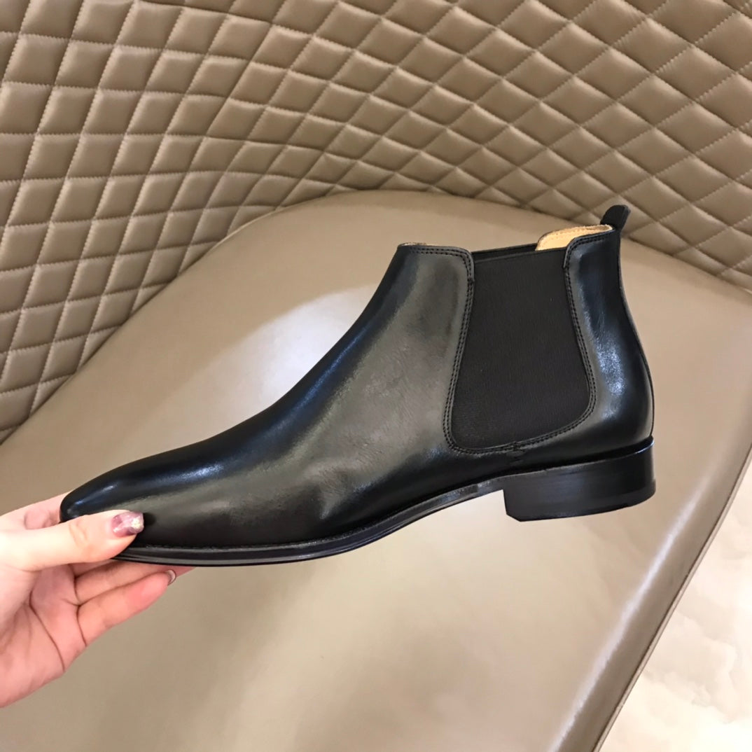 HM Men's Chelsea Boot Black Cowhide