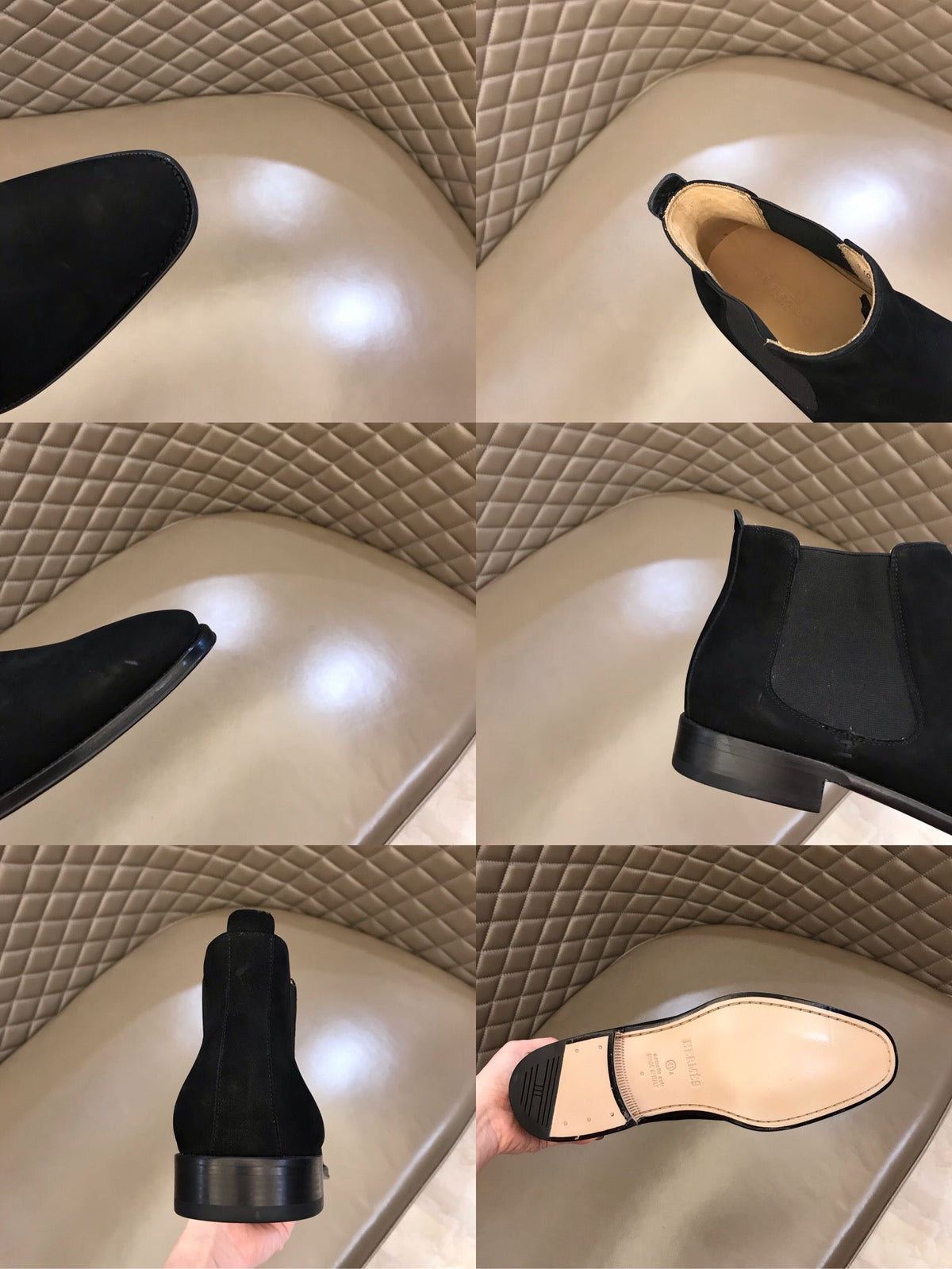 HM Men's Chelsea Boot Black Suede