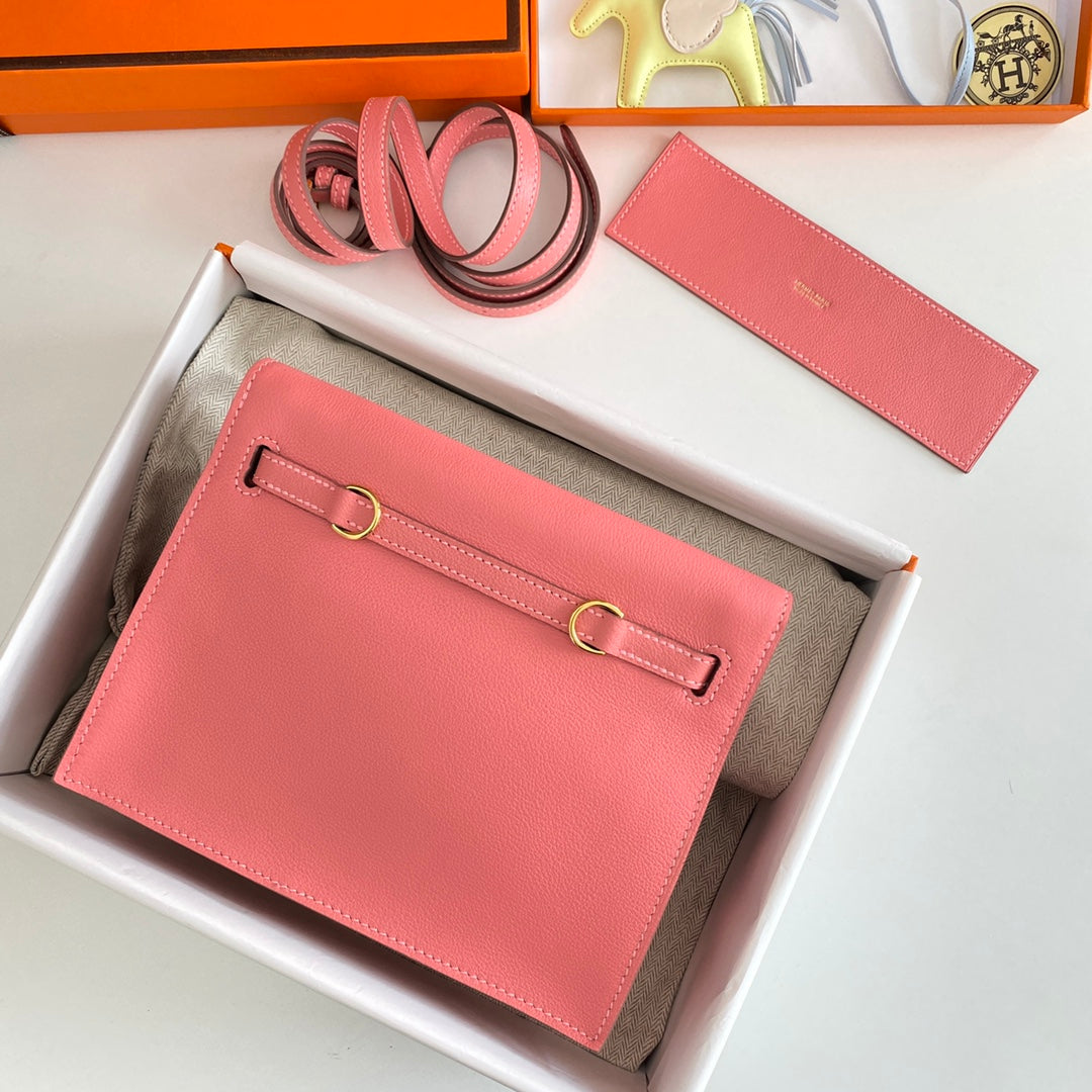 Kelly Danse II 22cm Pink Evercolor Leather Ghw