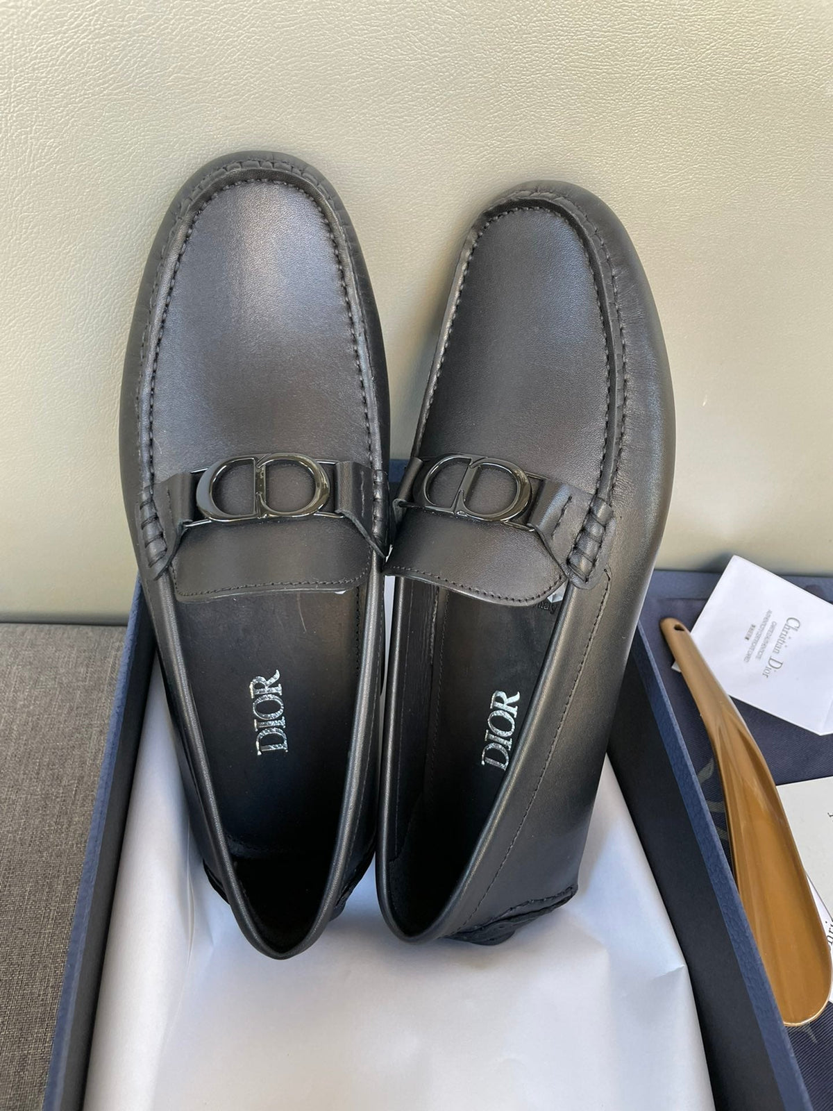CD ODÉON LOAFER BLACK CALFSKIN