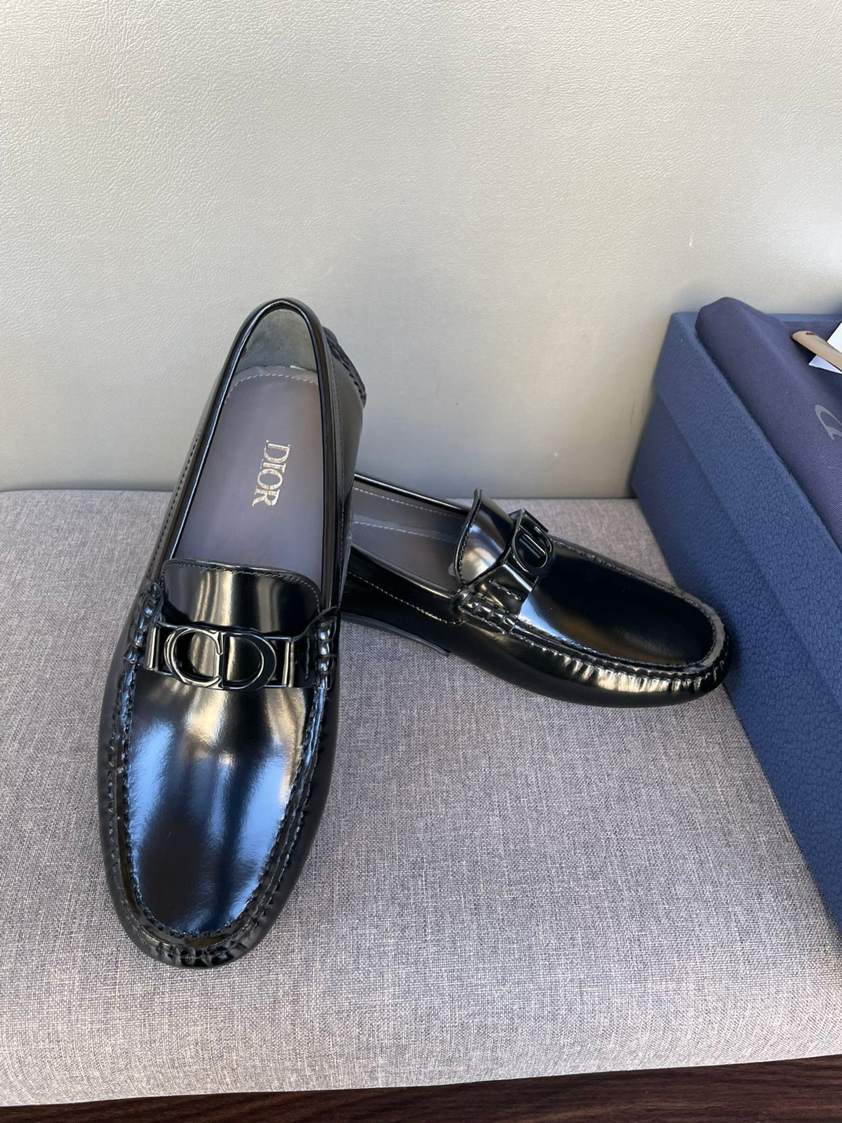 CD ODÉON LOAFER BLACK POLISHED CALFSKIN