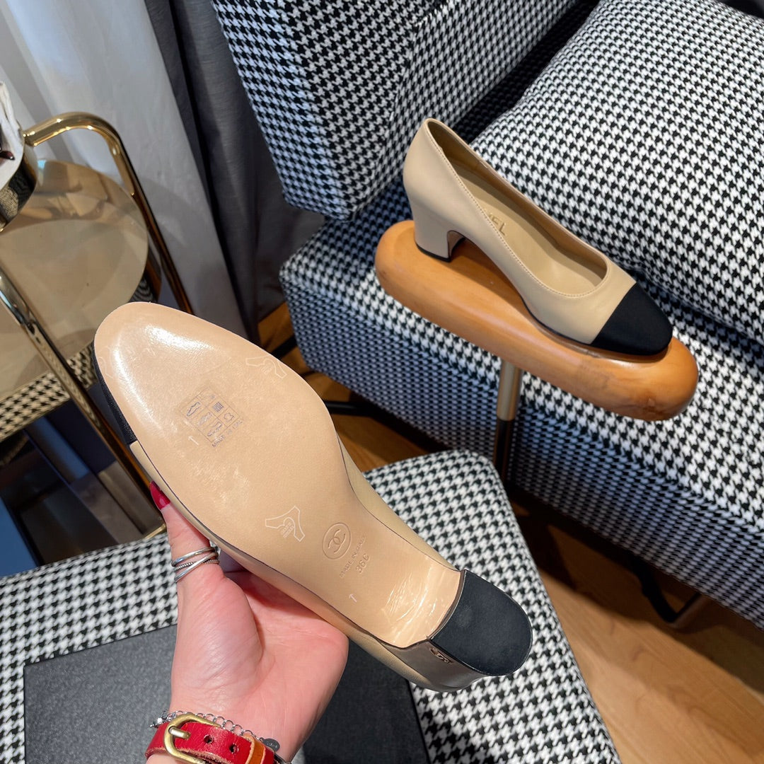 CC Pumps 65MM In Beige Lambskin 144346