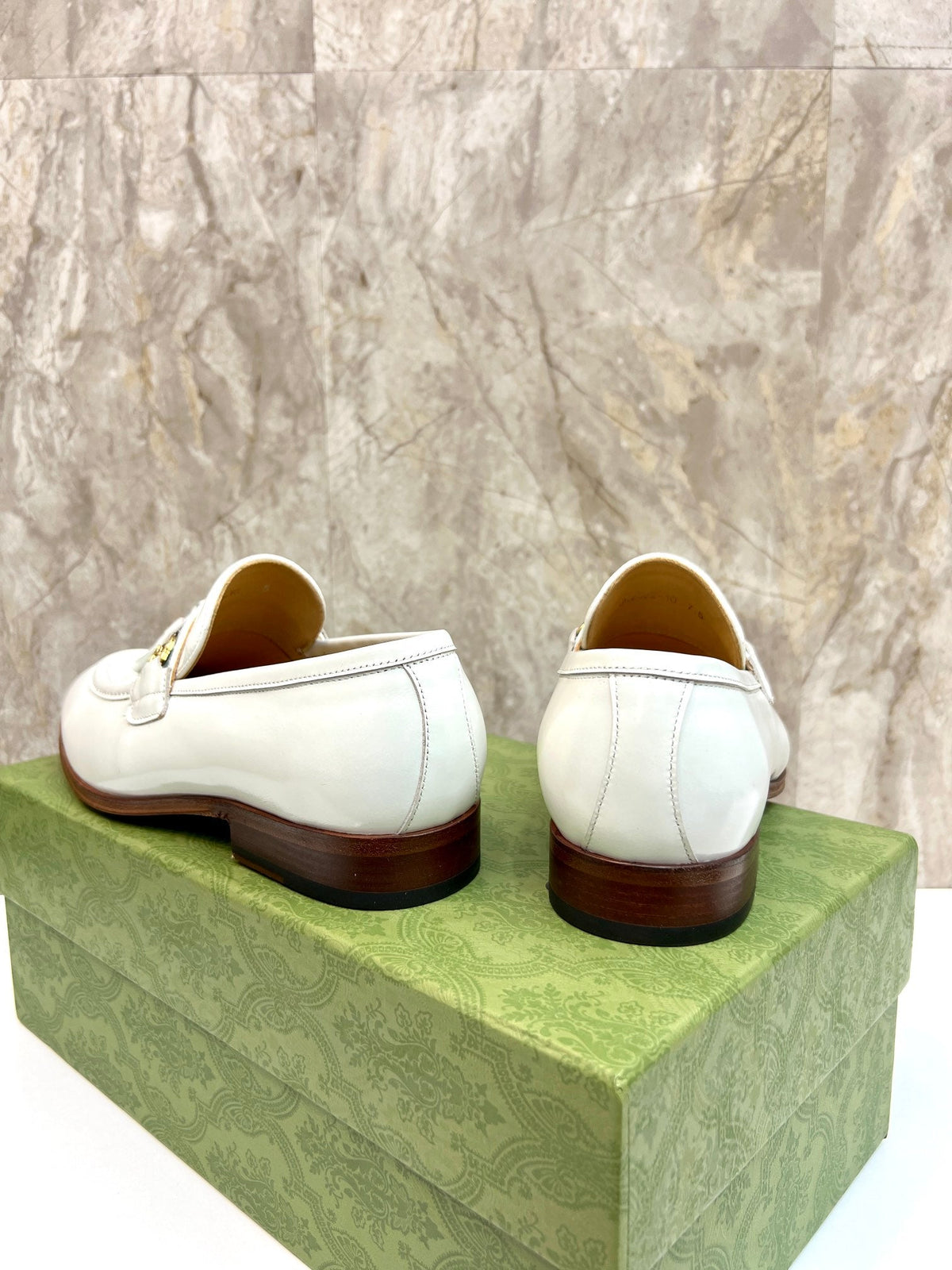 GG Men's Tassel Loafer White Cowhide 548746