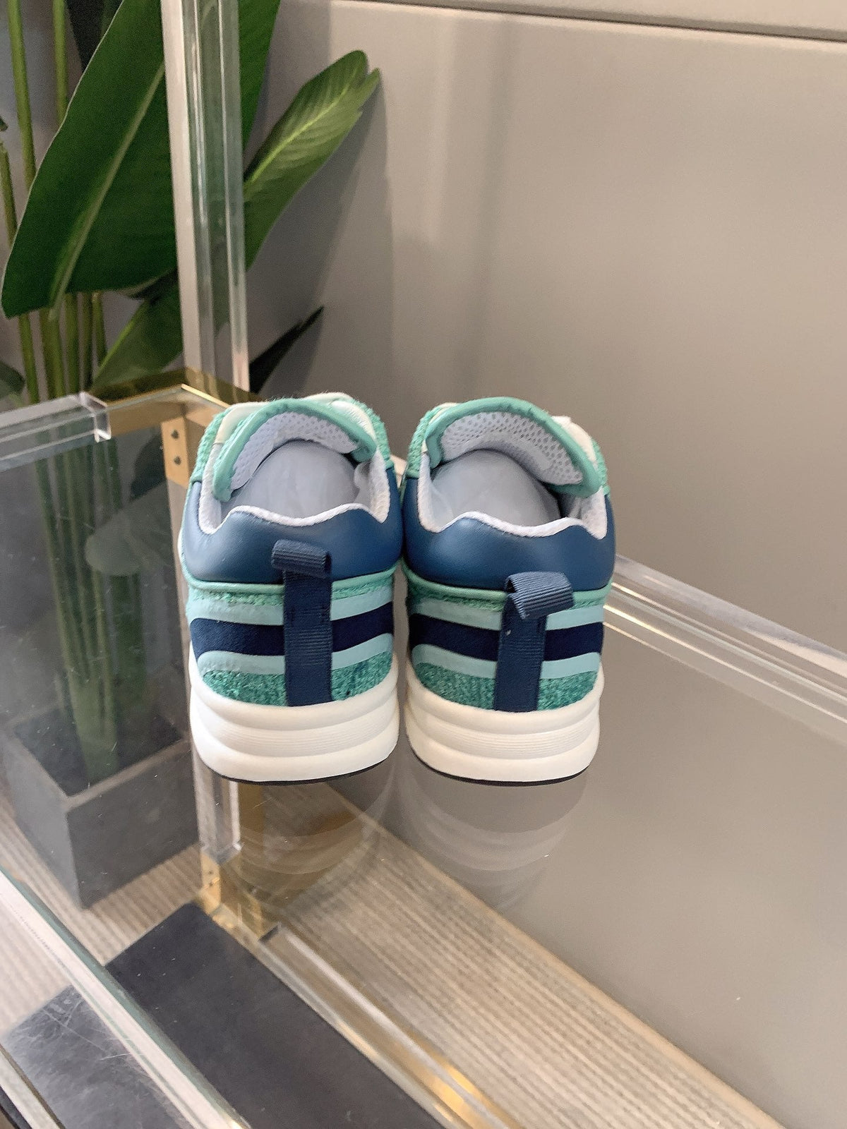 CC Sneaker In Turquoise Wool 145623