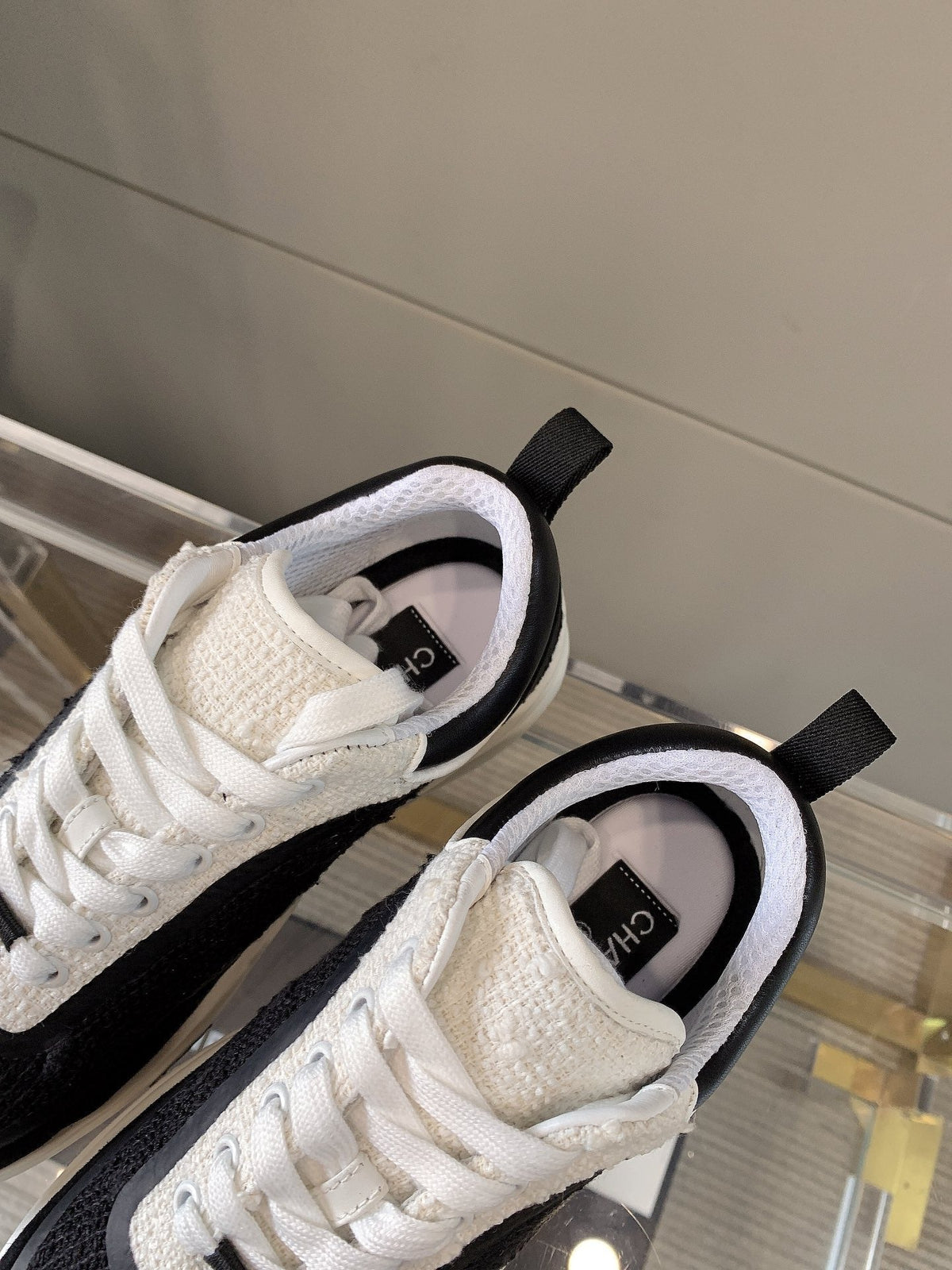 CC Sneaker In Black Wool 145622