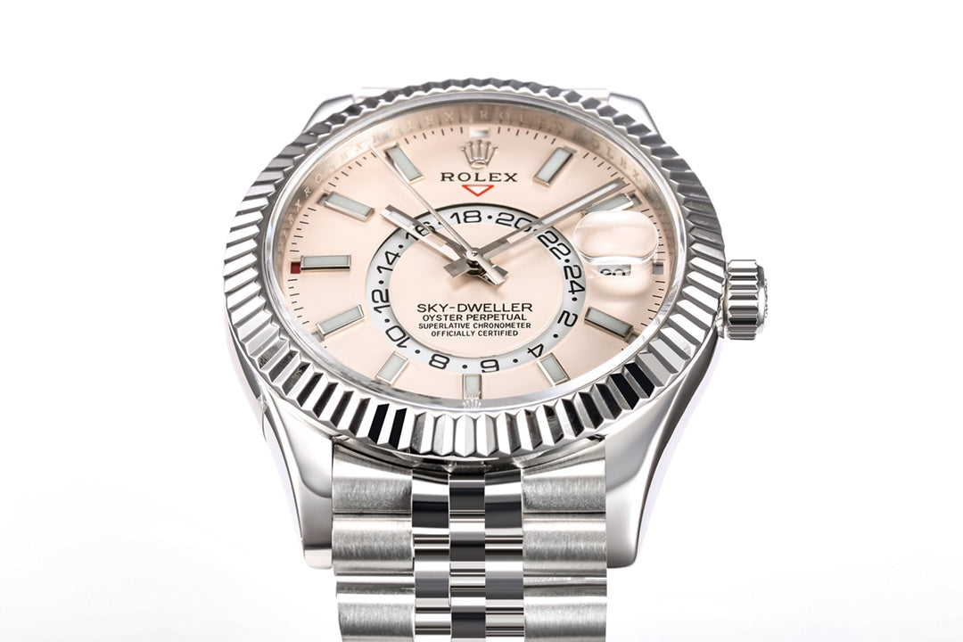 Rolex Sky-Dweller 42mm Silver Pink Dial