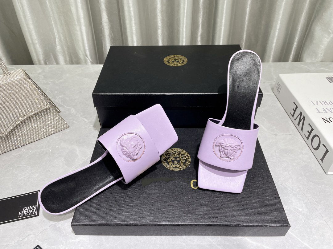 HIGH HEEL 70 MEDUSA LILAC SANDAL