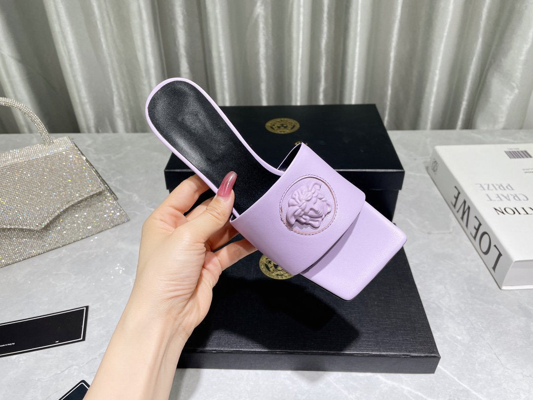 HIGH HEEL 70 MEDUSA LILAC SANDAL