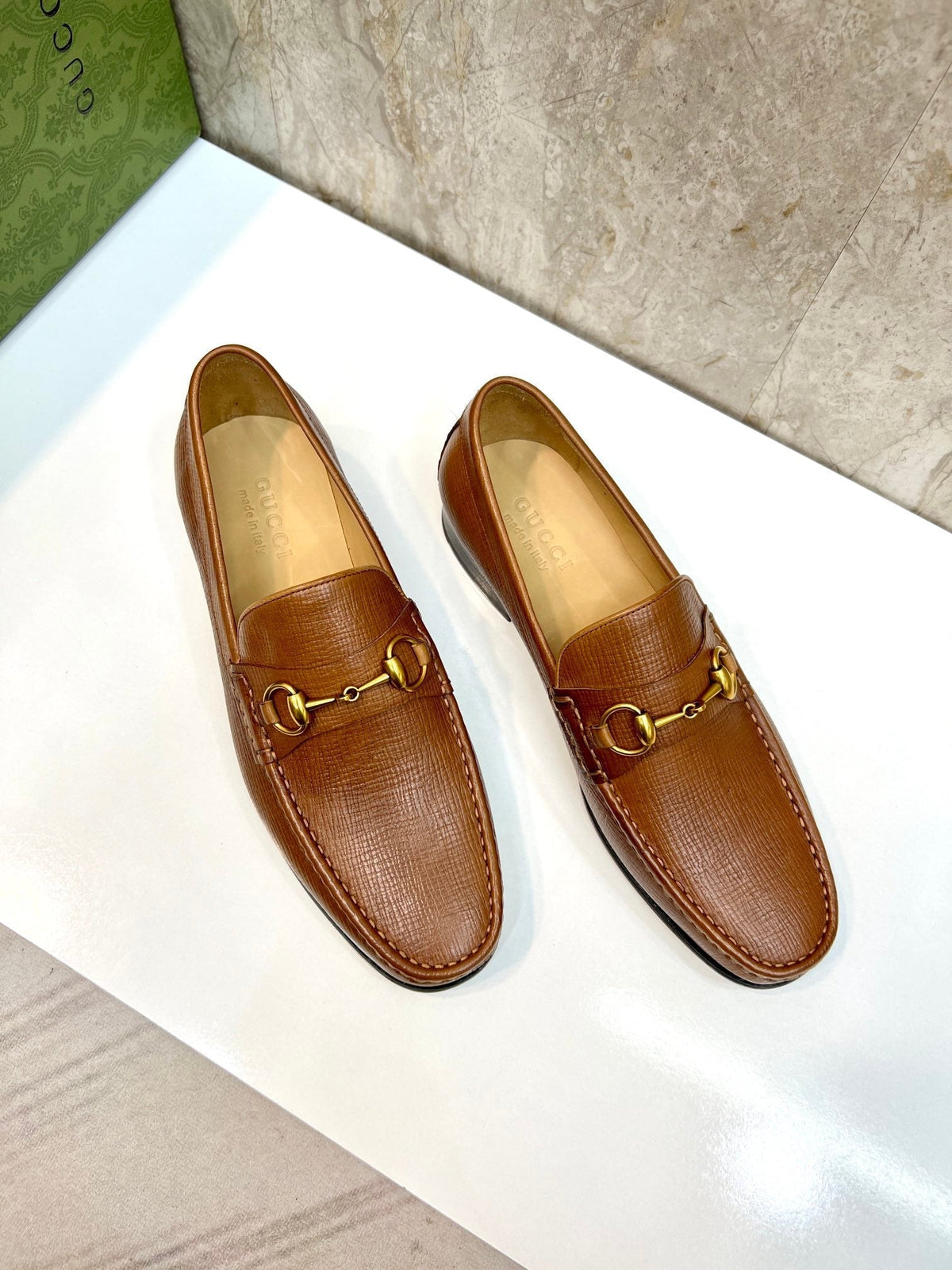 GG Men's Horsebit Loafer Brown Cowhide 522563