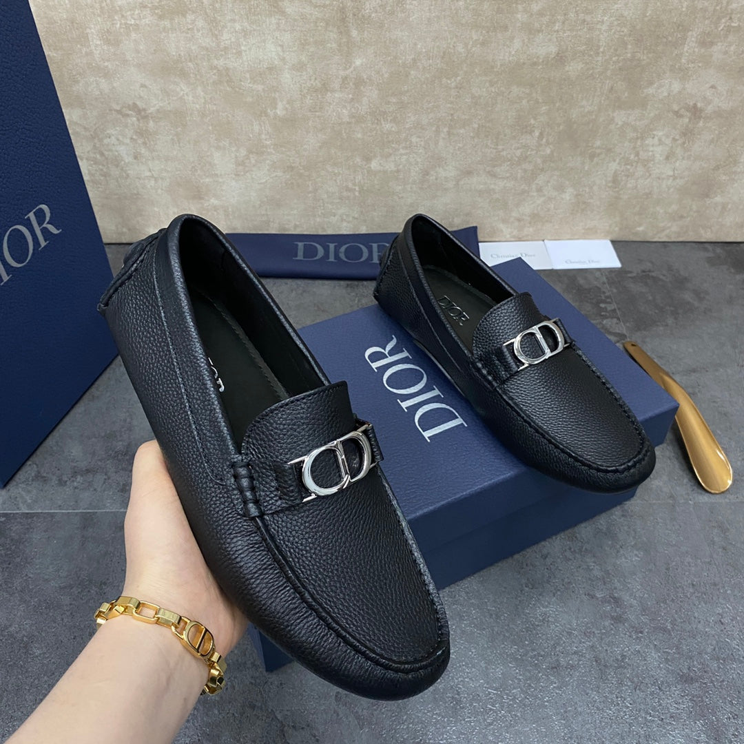 CD ODÉON LOAFER BLACK GRAINED CALFSKIN