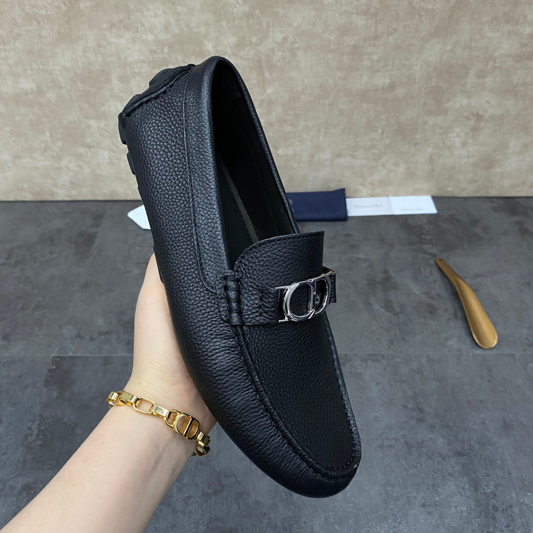 CD ODÉON LOAFER BLACK GRAINED CALFSKIN