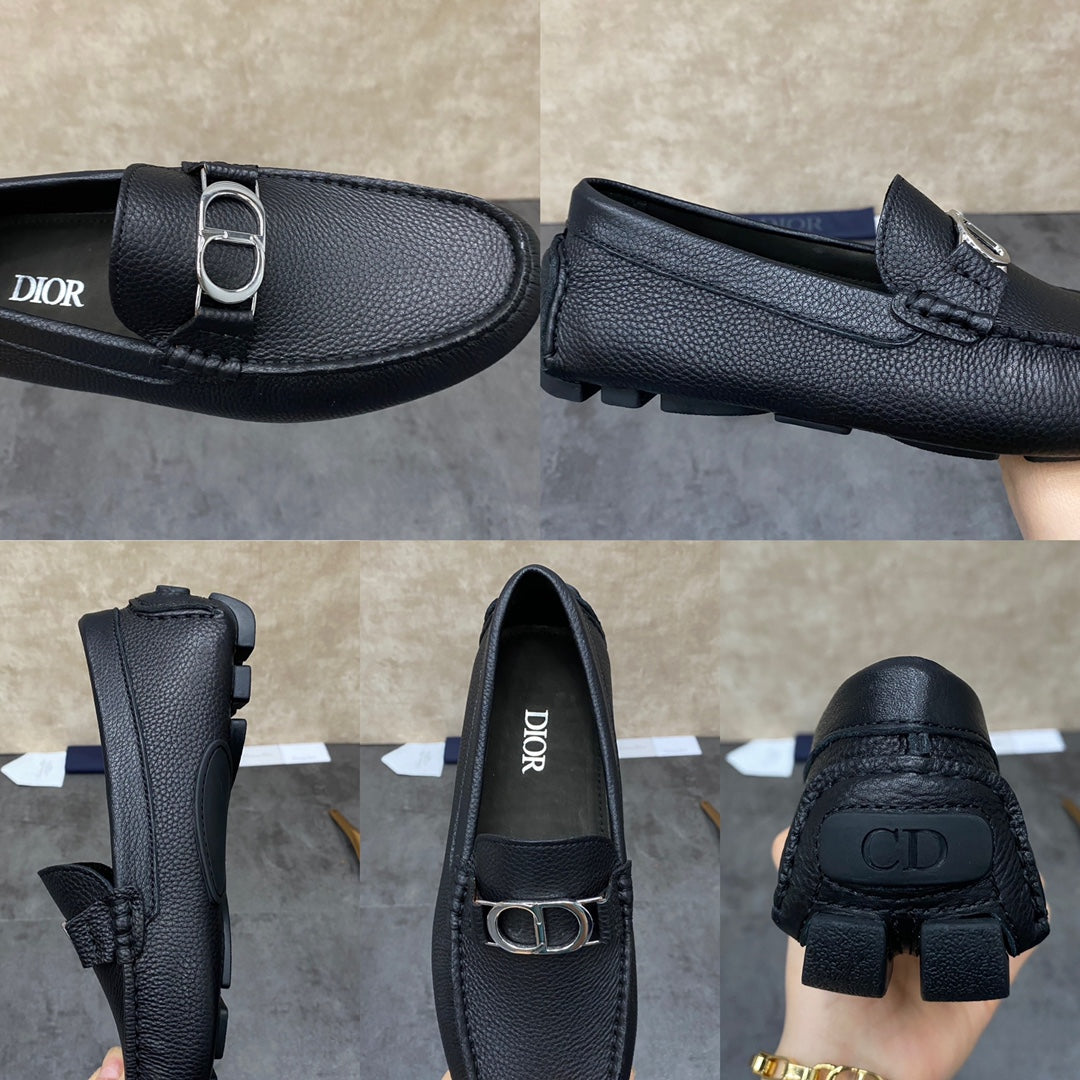 CD ODÉON LOAFER BLACK GRAINED CALFSKIN