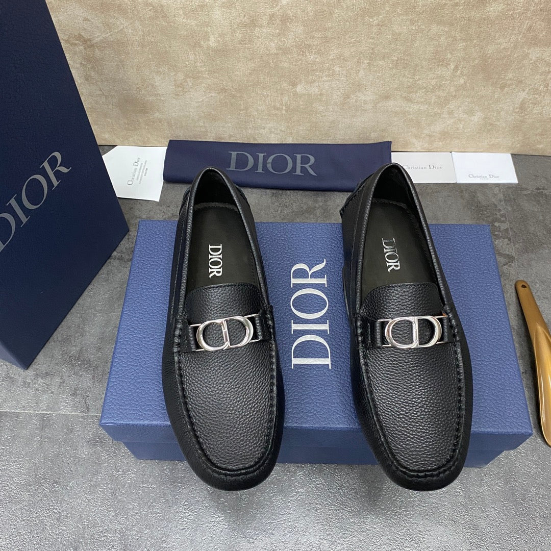 CD ODÉON LOAFER BLACK GRAINED CALFSKIN