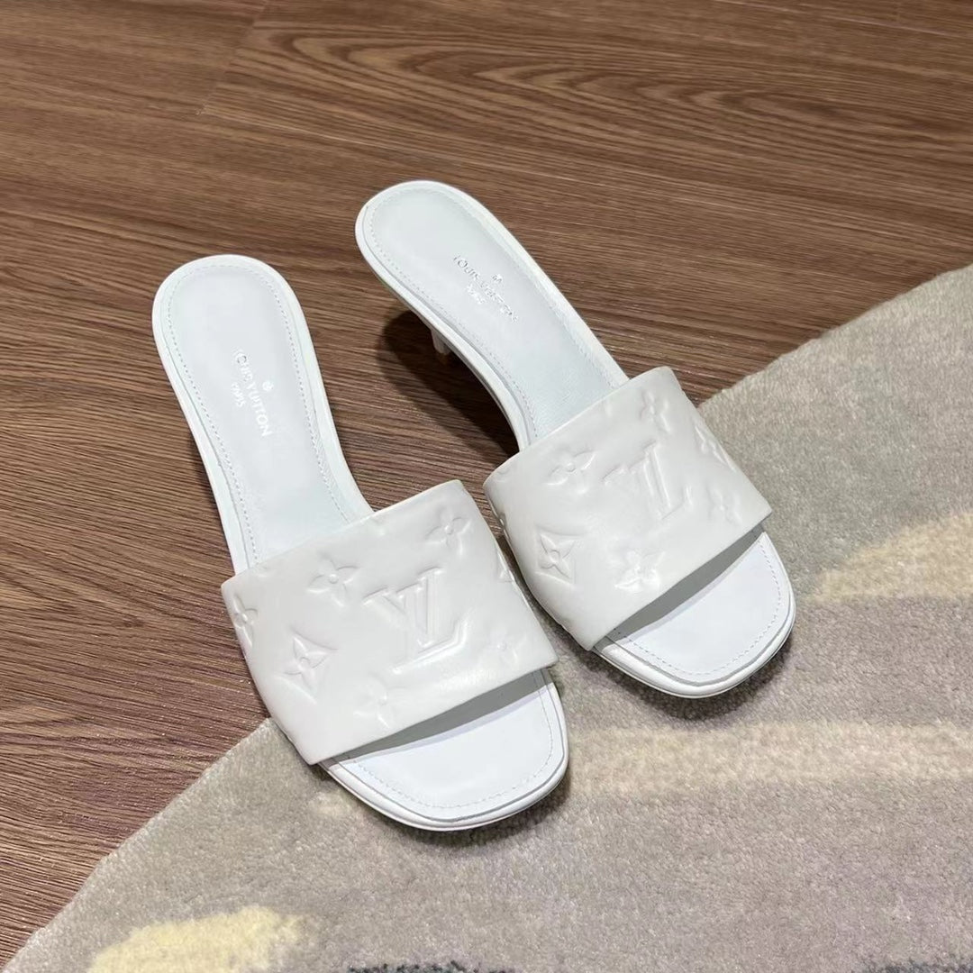 LV Neo Revival Mule 65mm White Cowhide