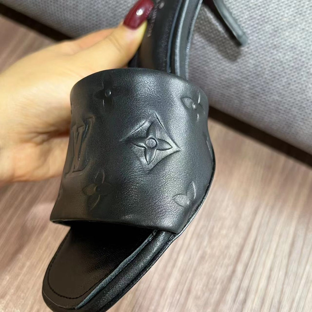 LV Neo Revival Mule 65mm Black Cowhide
