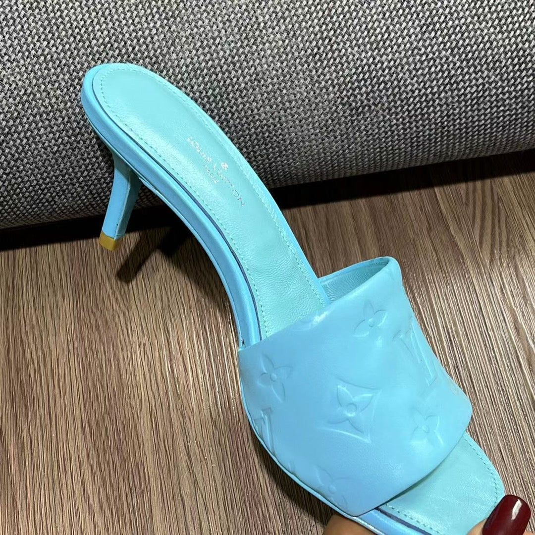 LV Neo Revival Mule 65mm Blue Cowhide
