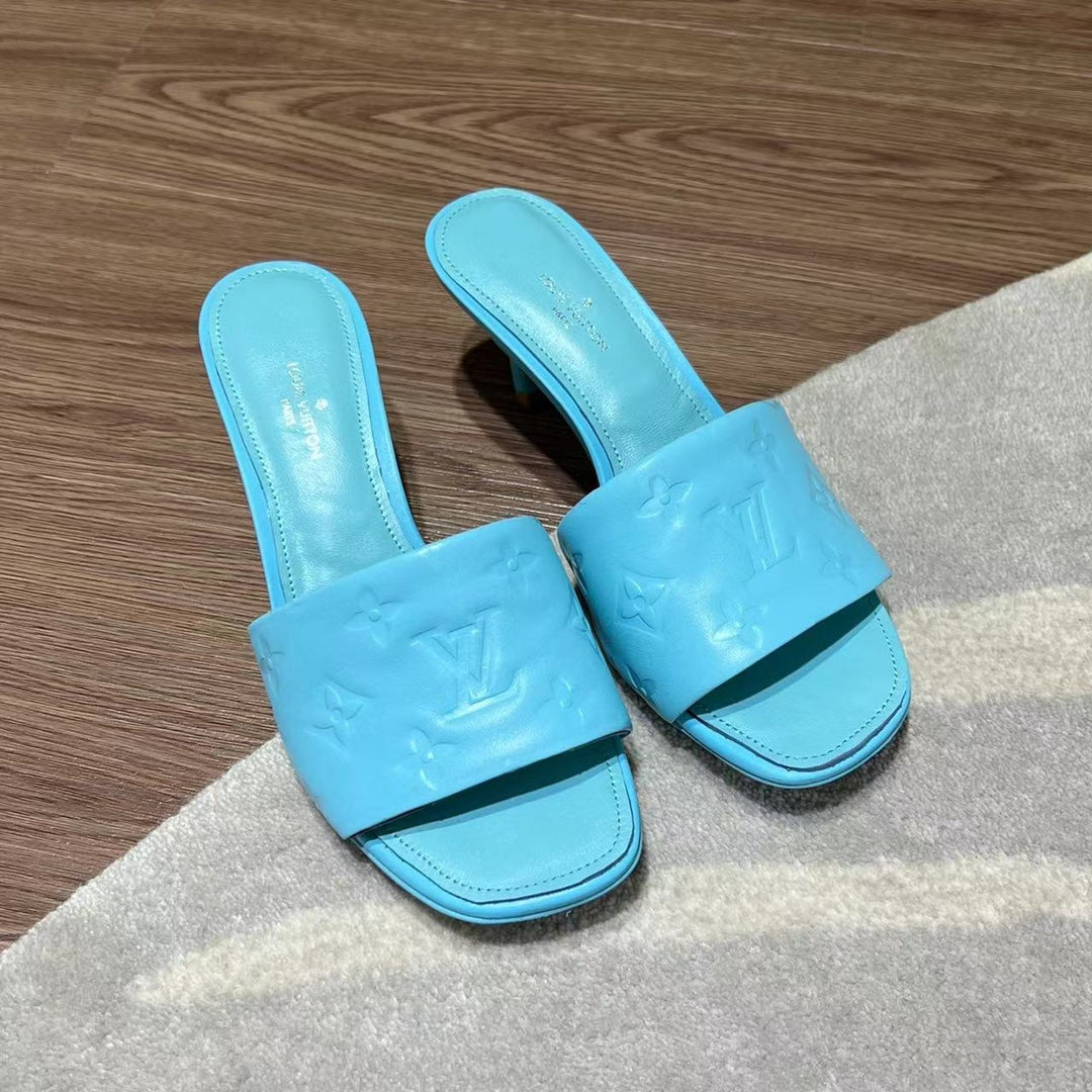 LV Neo Revival Mule 65mm Blue Cowhide