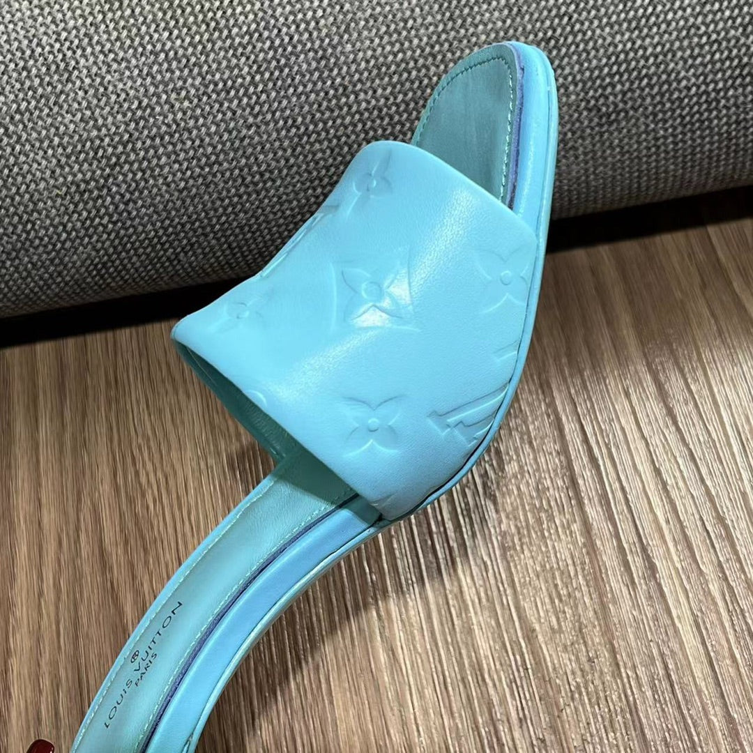 LV Neo Revival Mule 65mm Blue Cowhide