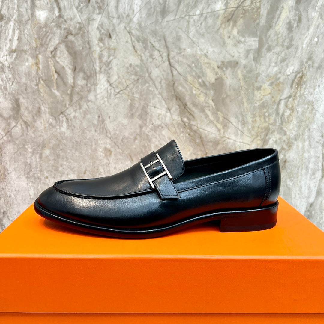 HM MONTEREY LOAFER BLACK CALFSKIN