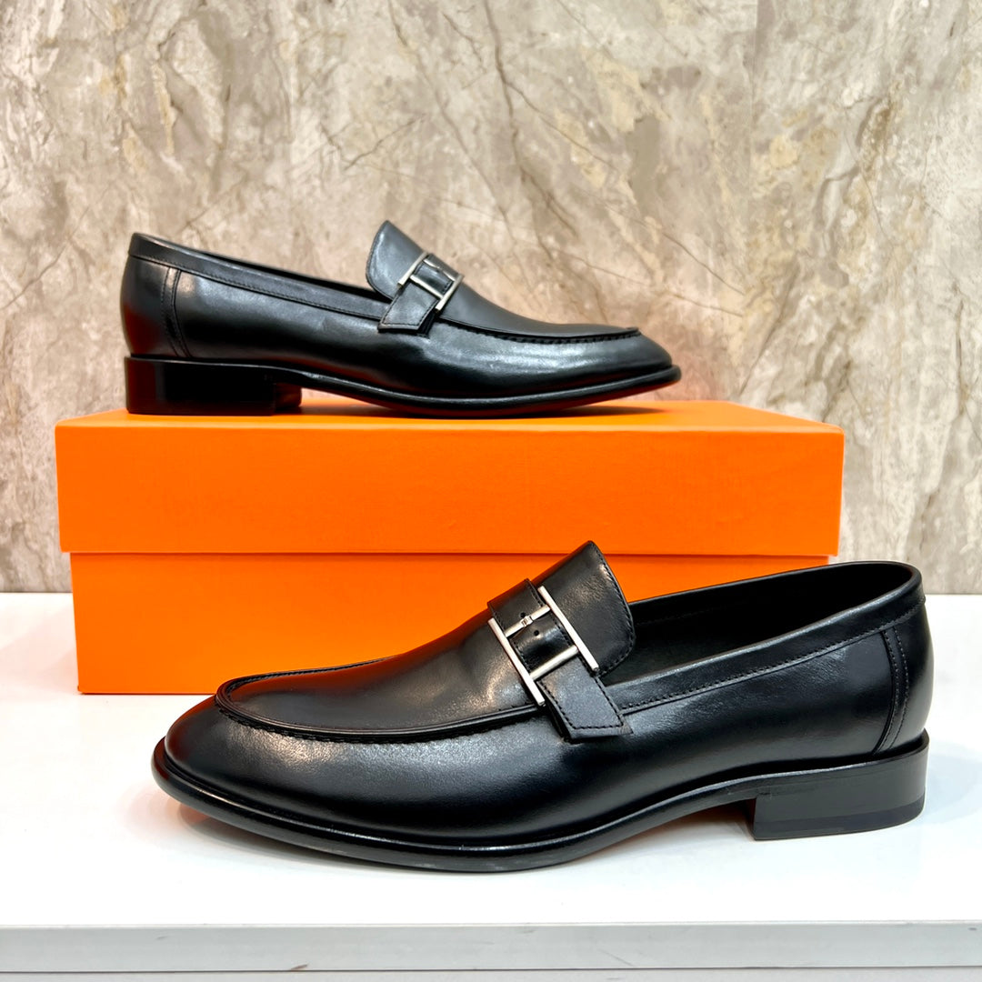 HM MONTEREY LOAFER BLACK CALFSKIN