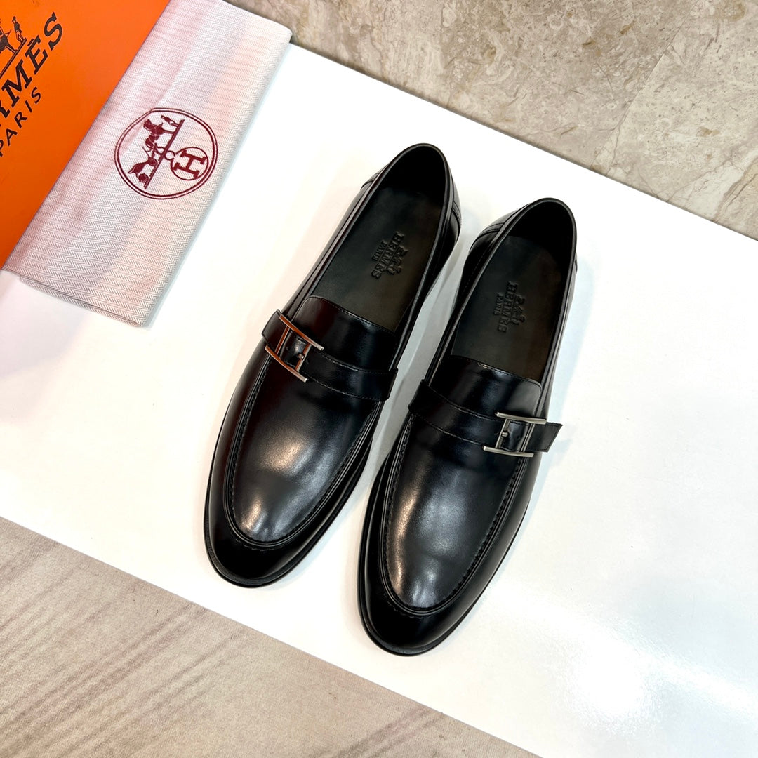 HM MONTEREY LOAFER BLACK CALFSKIN