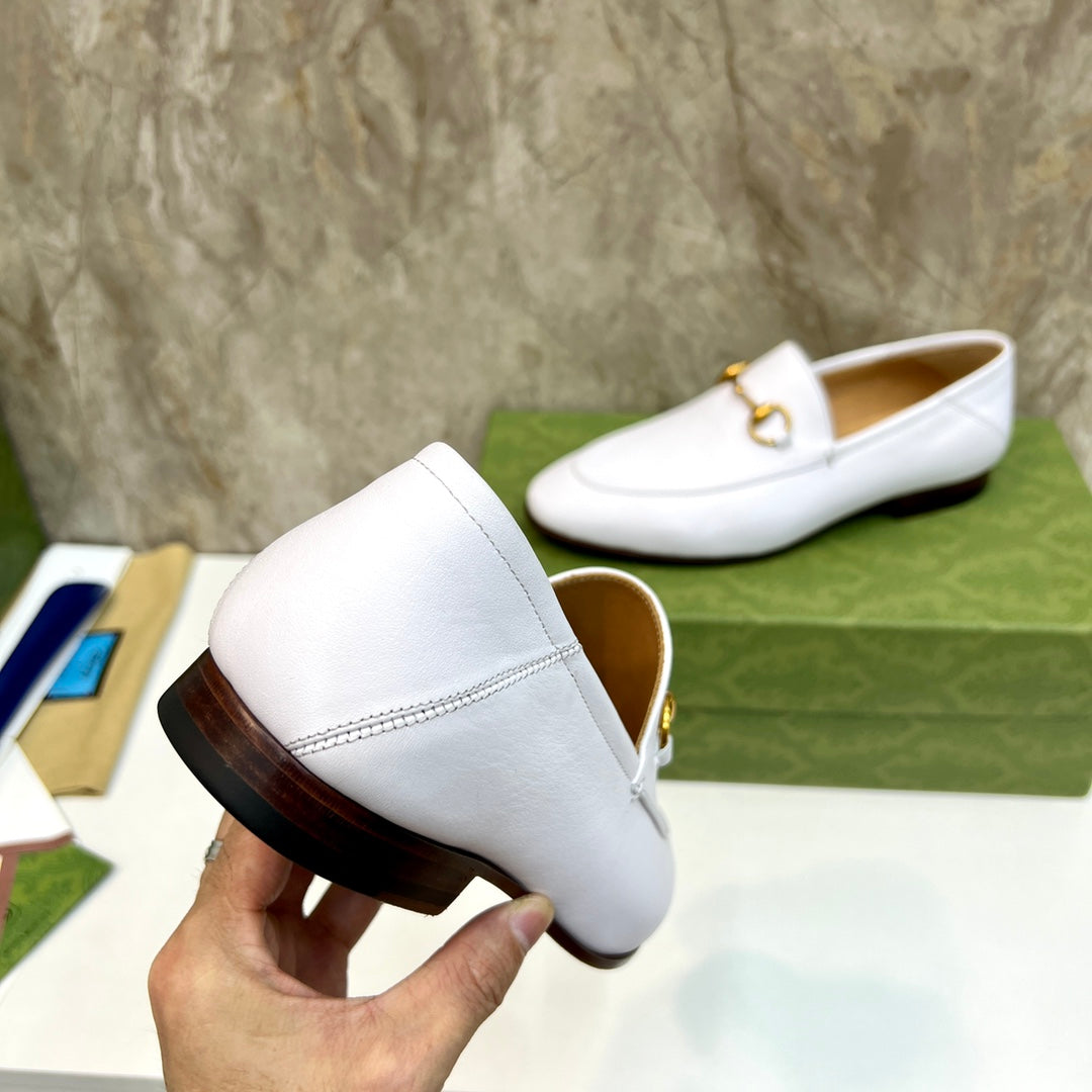 GG Men's Jordaan Loafer White Cowhide 550349