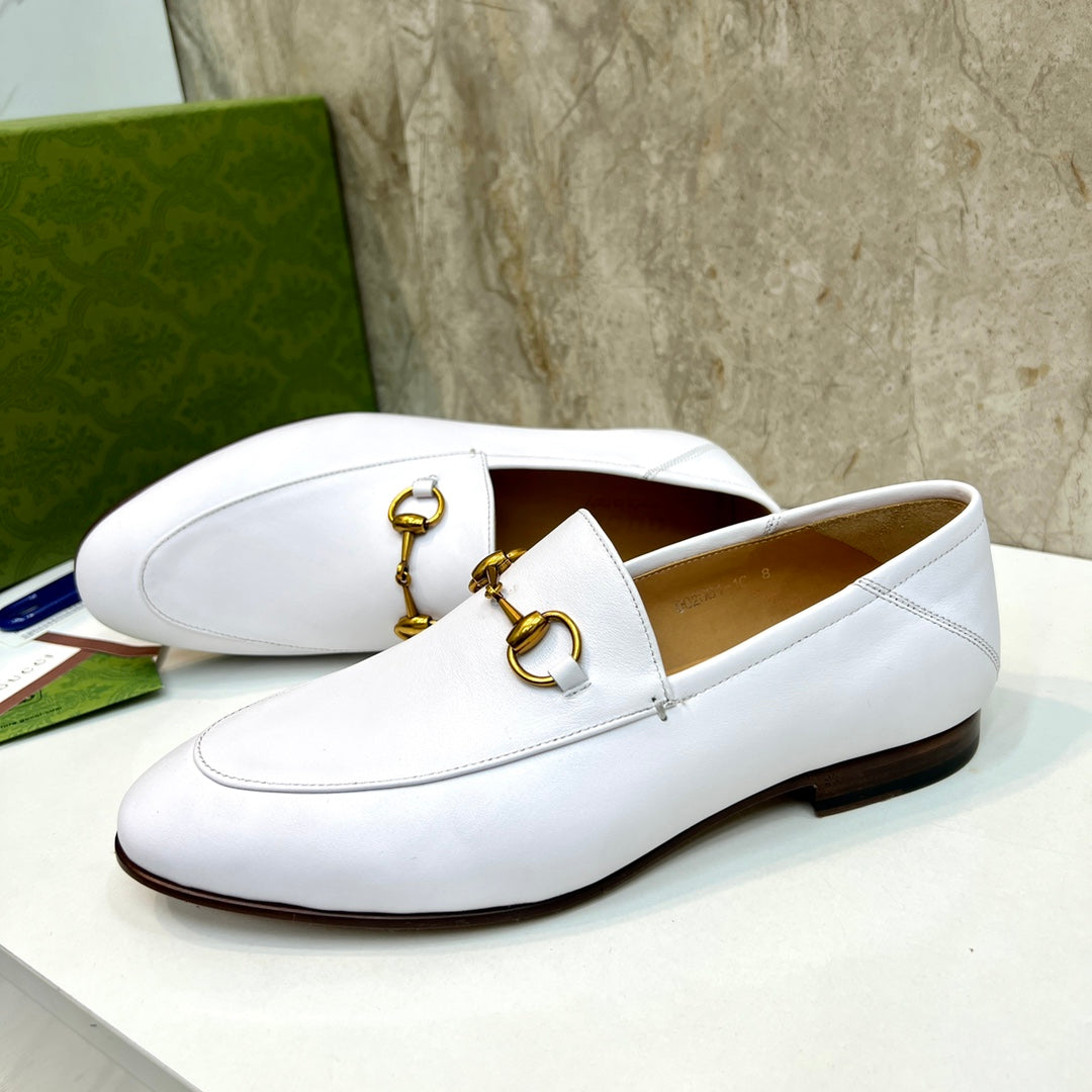 GG Men's Jordaan Loafer White Cowhide 550349
