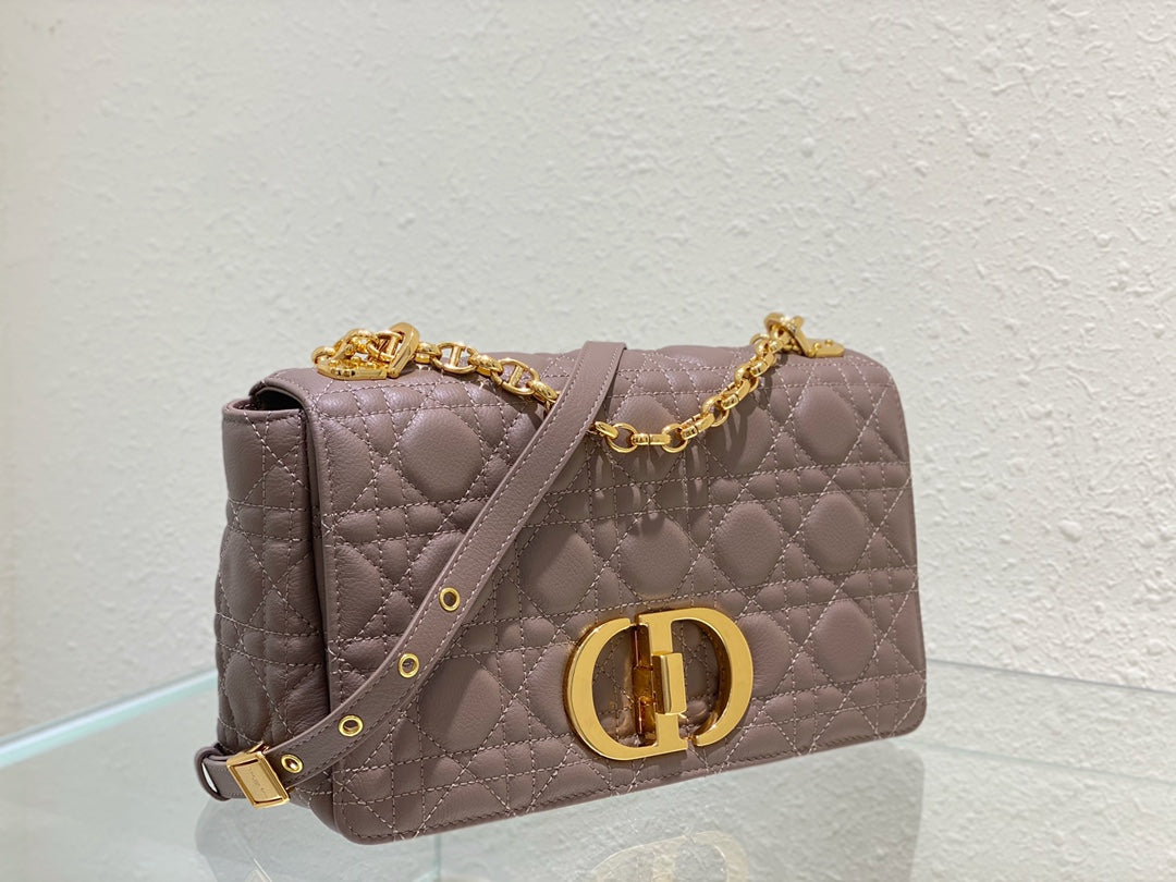 medium caro 25.5 warm taupe calfskin