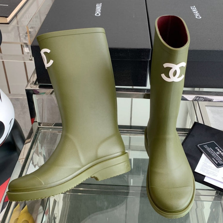 CC Rainboots Dark Green Rubber  204191