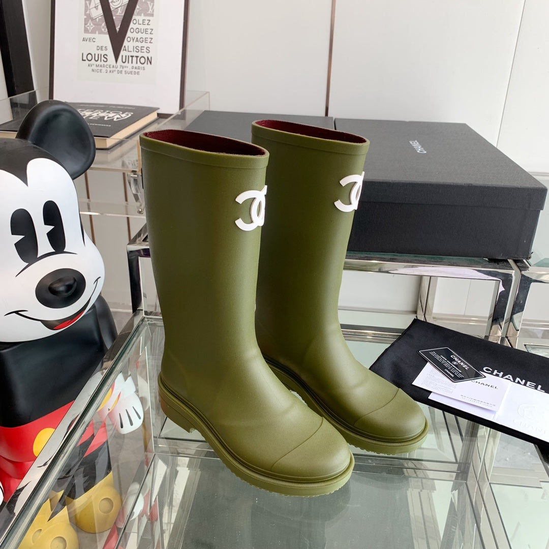 CC Rainboots Dark Green Rubber  204191