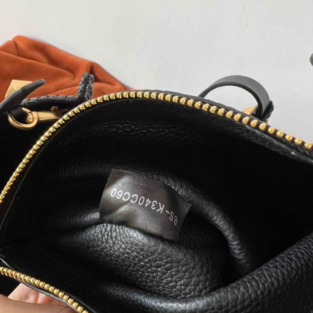 Valentino Spring and Summer 35 Tote Bag Black Raffia 552573
