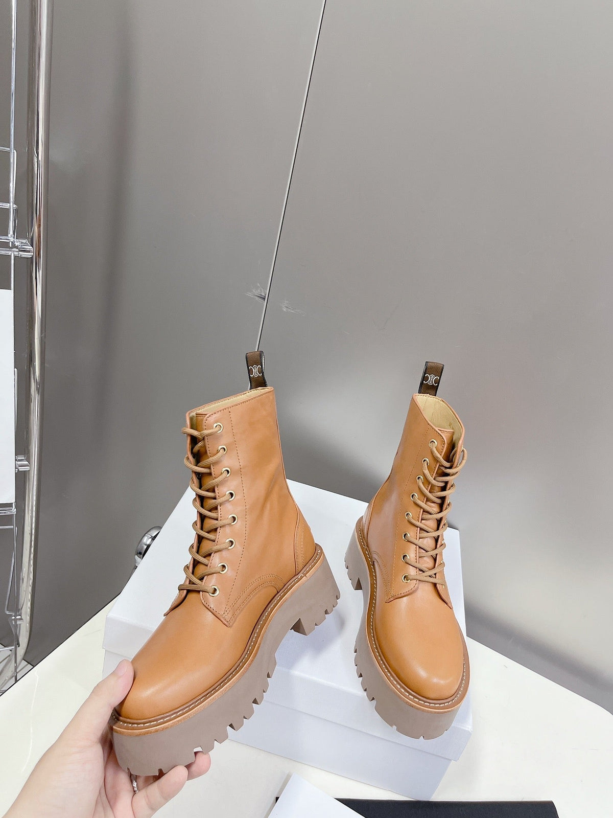 Celine 2026 Ankle Boots 50mm Calfskin 948168