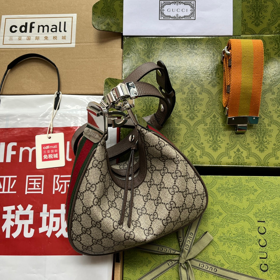 Gucci Attache bag 23 Brown Beige Canvas 239983