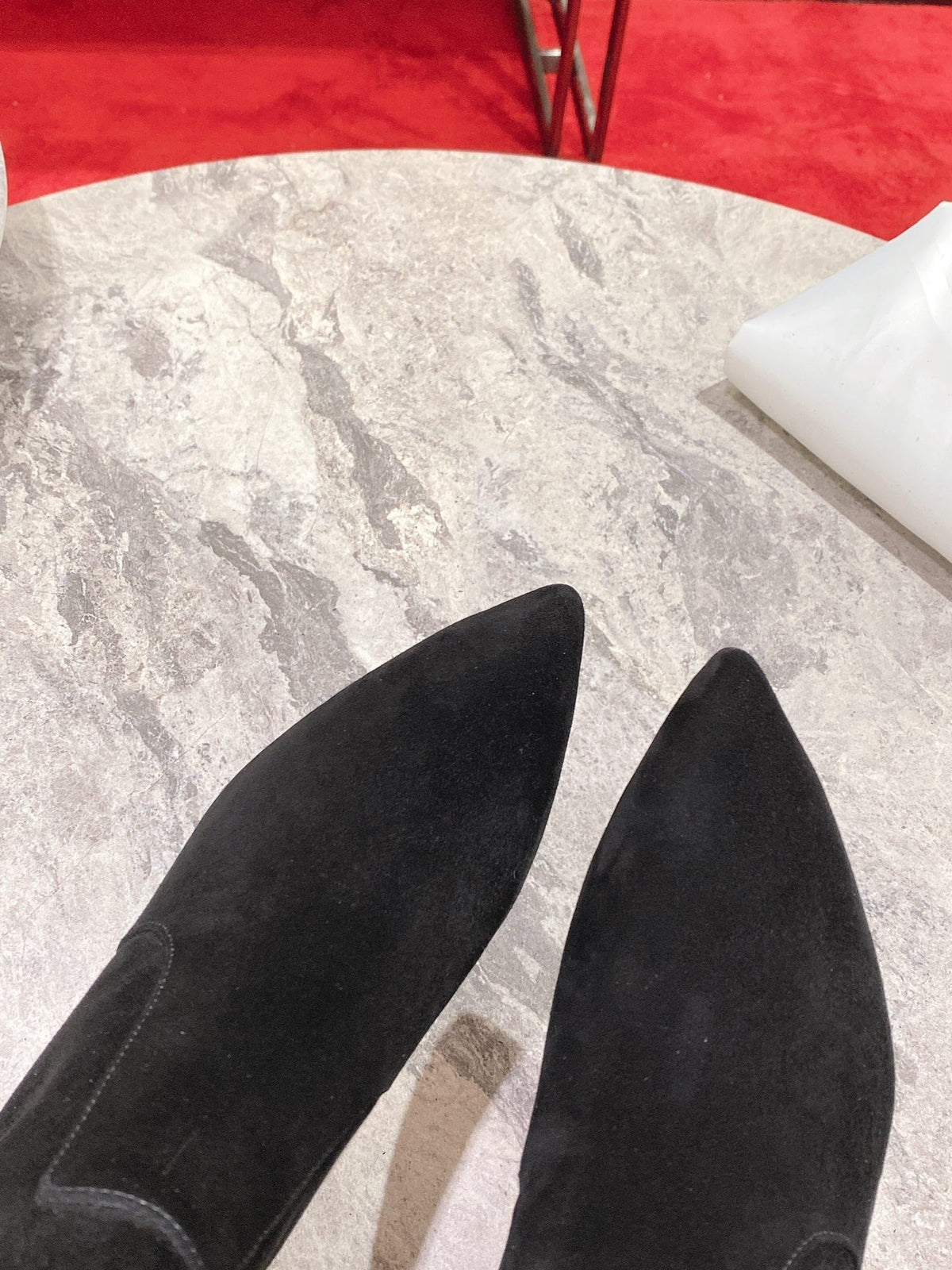 CL Eleonor High Heel Boots 85mm Suede Black