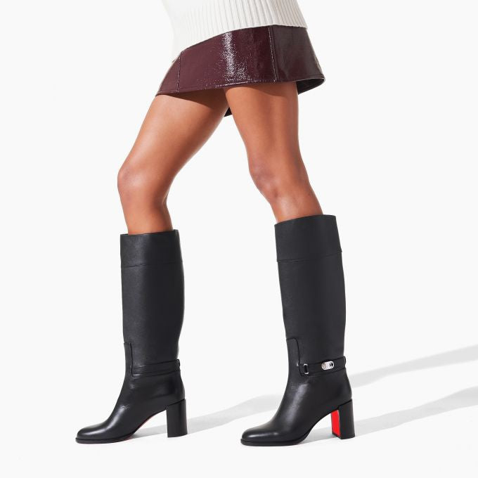 CL Tall Boot Lock Botta 70 mm Black/black Lucido Calf