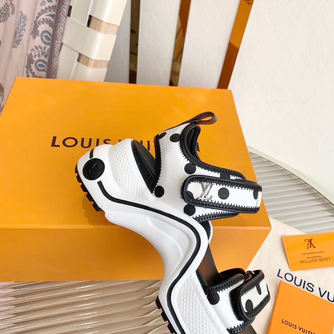 Louis Vuitton 2026 Archlight Flat Sandals 50mm Leather 787621