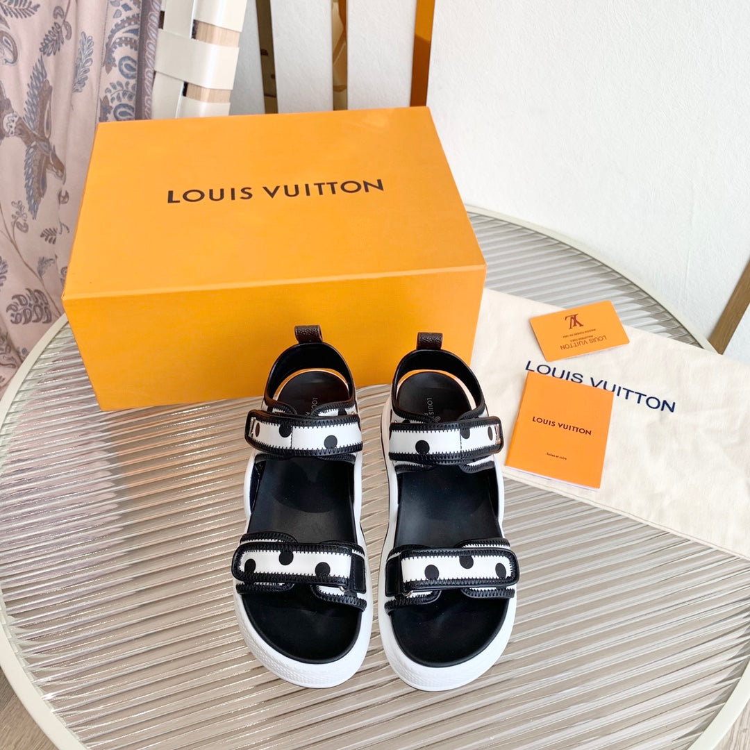 Louis Vuitton 2026 Archlight Flat Sandals 50mm Leather 787621