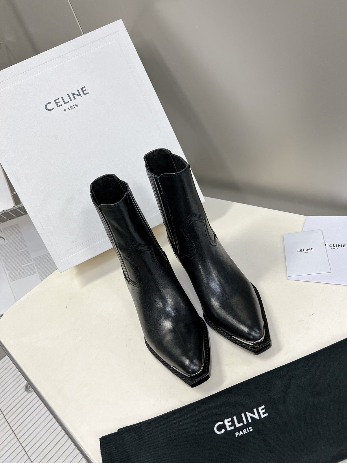 Celine 2026 Cruiser Chelsea Boots 45mm Suede Calfskin 948160
