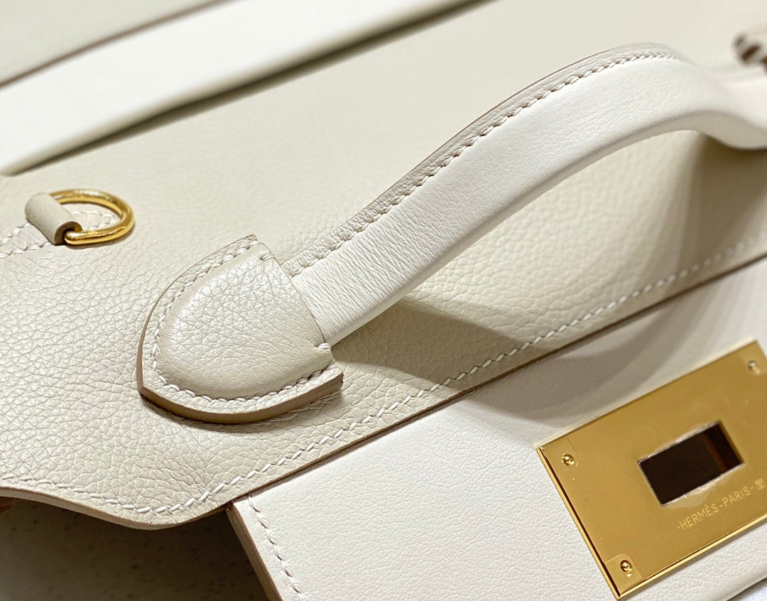 HM 24/24 Mini Bag 21cm Cream Evercolor Gold Hardware