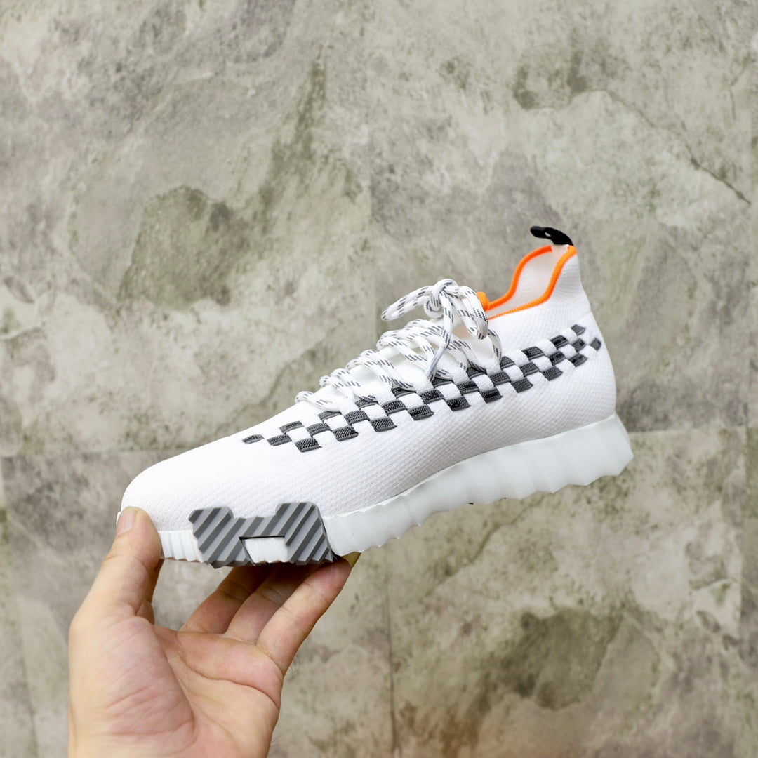 HM FLEX SLIP-ON SNEAKER WHITE WOVEN FABRIC