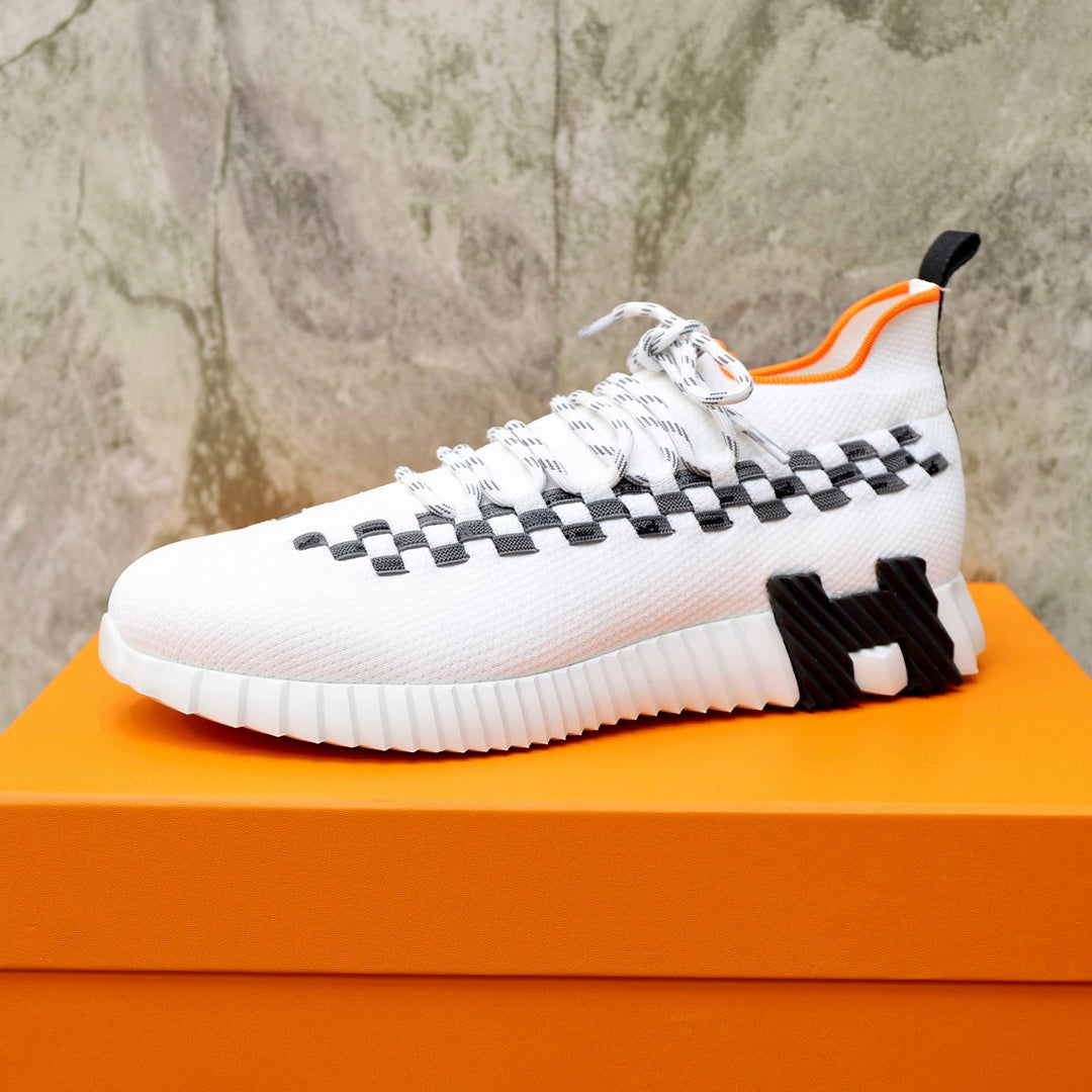 HM FLEX SLIP-ON SNEAKER WHITE WOVEN FABRIC