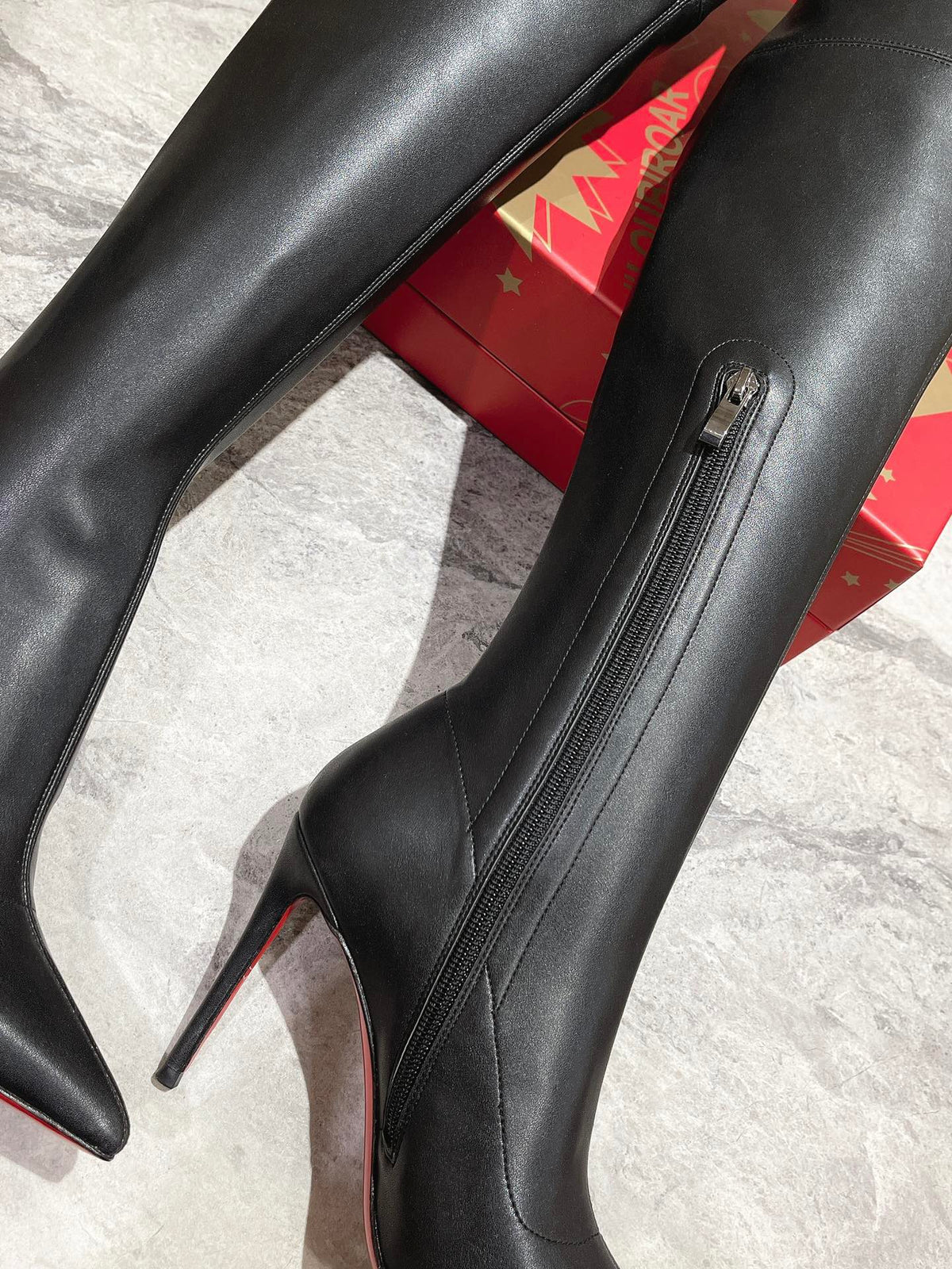 CL Tall Boot Kate Botta 100 mm Black Nappa