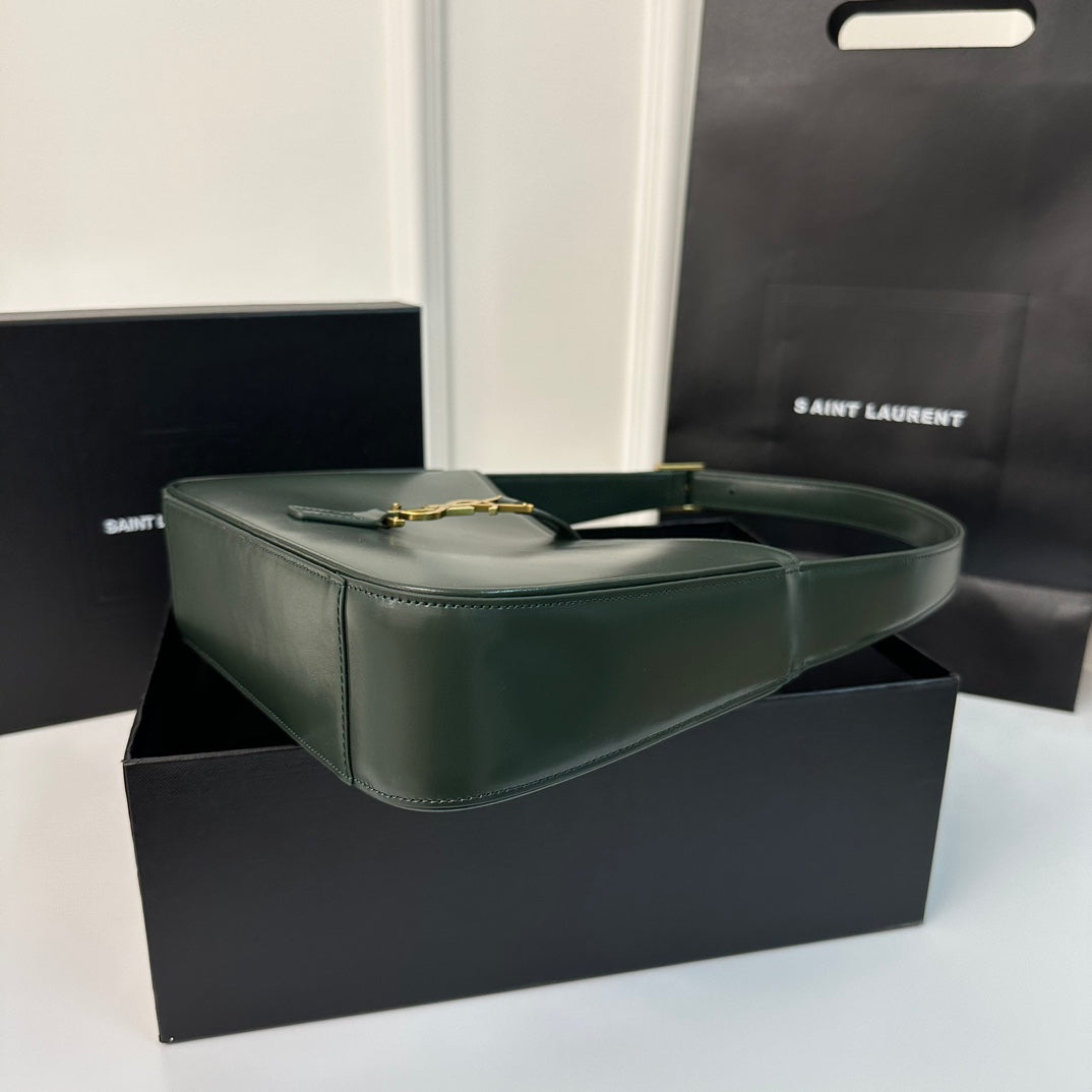 Le 5 a 7 24 Dark Green Lambskin Ghw