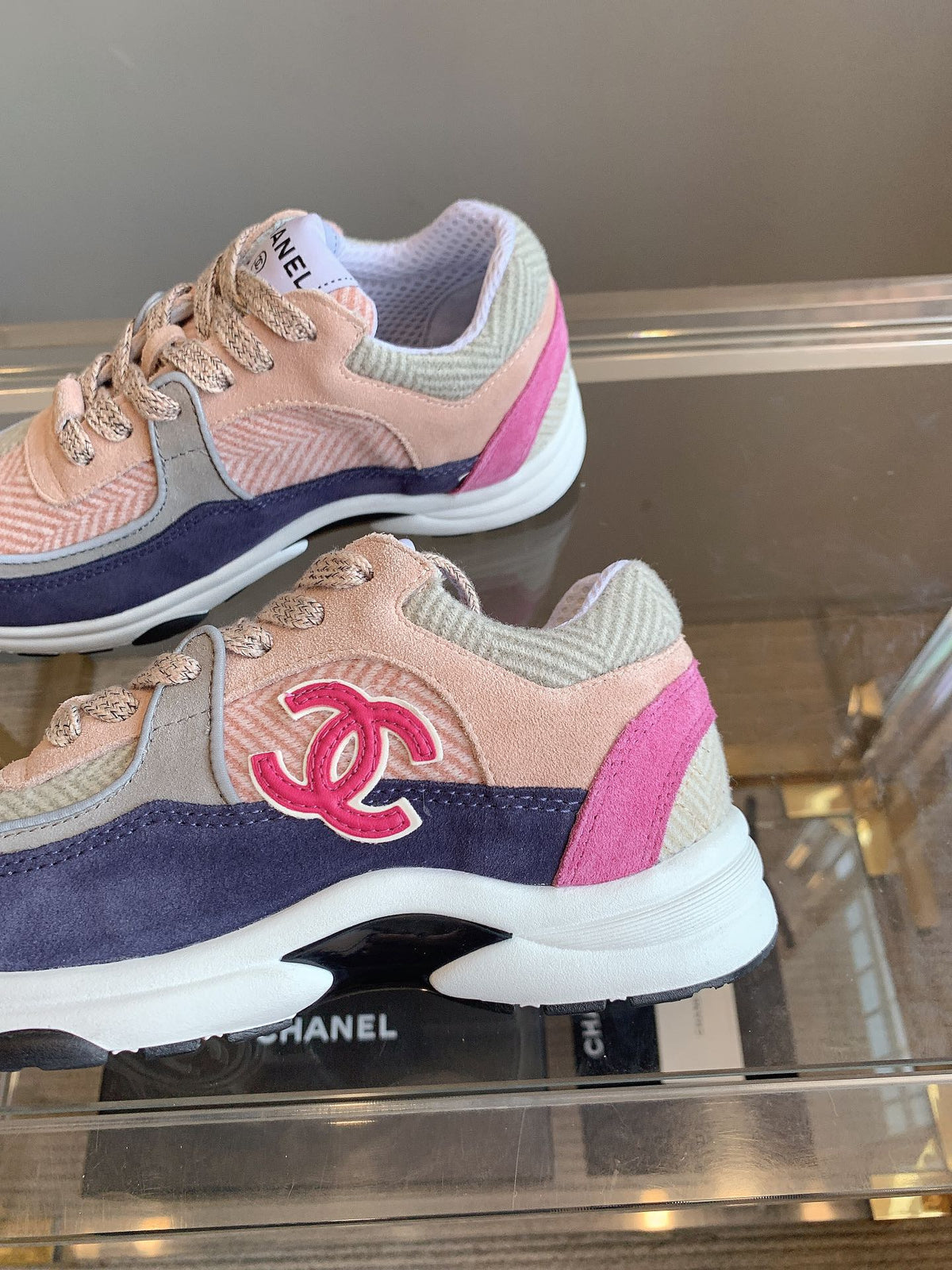 CC Sneaker In Multicolor Suede 145633