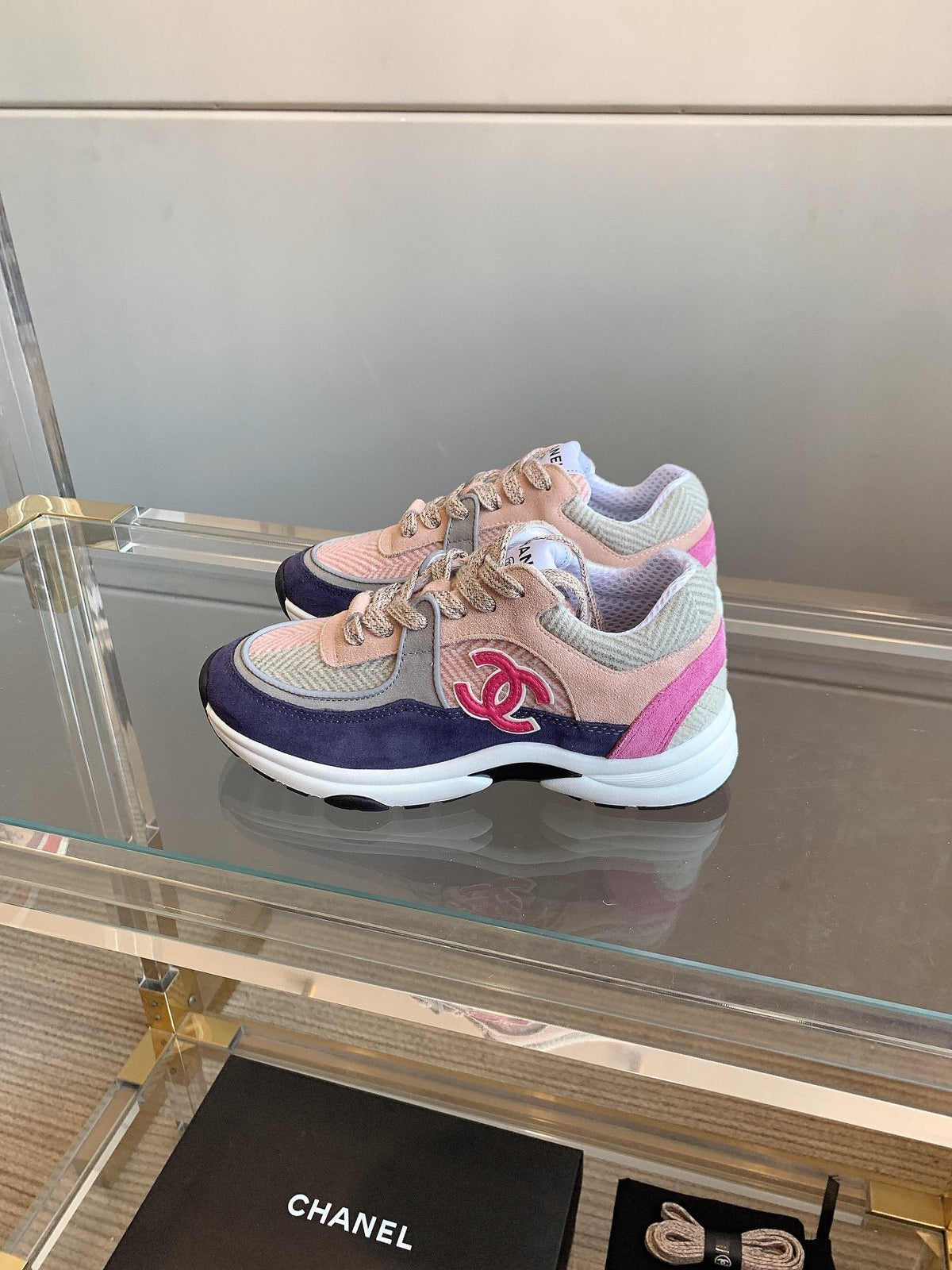 CC Sneaker In Multicolor Suede 145633