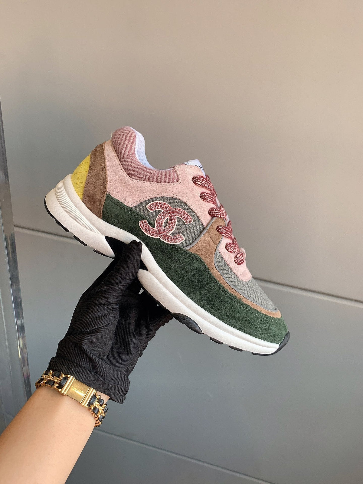 CC Sneaker In Multicolor Suede 145635